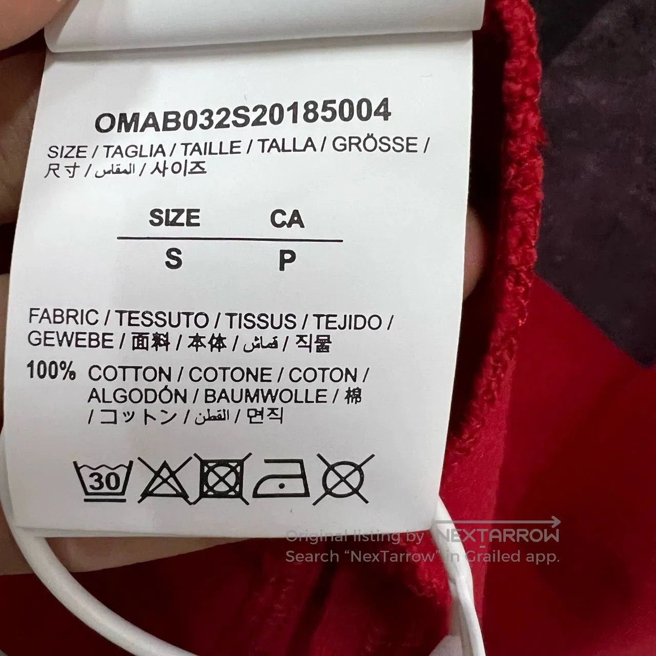 Off-White OFF White Long Sleeve Red Shirt with Prints. Size US XXS / EU 40 - 3 Thumbnail