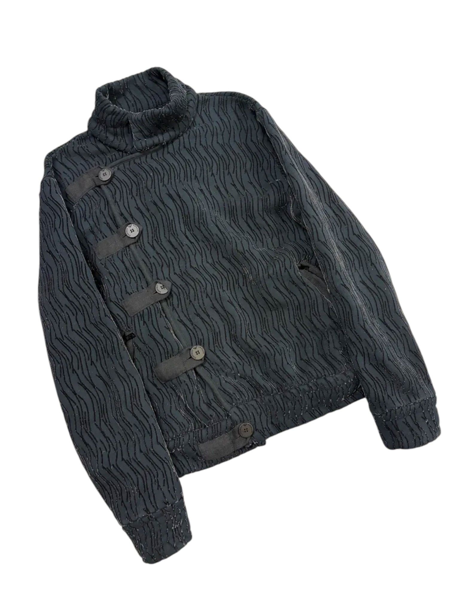 Emporio Armani Emporio Armani Embroidered Asymmetric Button Jacket, 2000s Size US L / EU 52-54 / 3 - 1 Thumbnail
