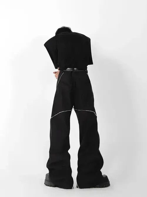 Japanese Brand × Other Men Zipper Slit Wide Leg Casual Pant Size US 31 - 4 Thumbnail