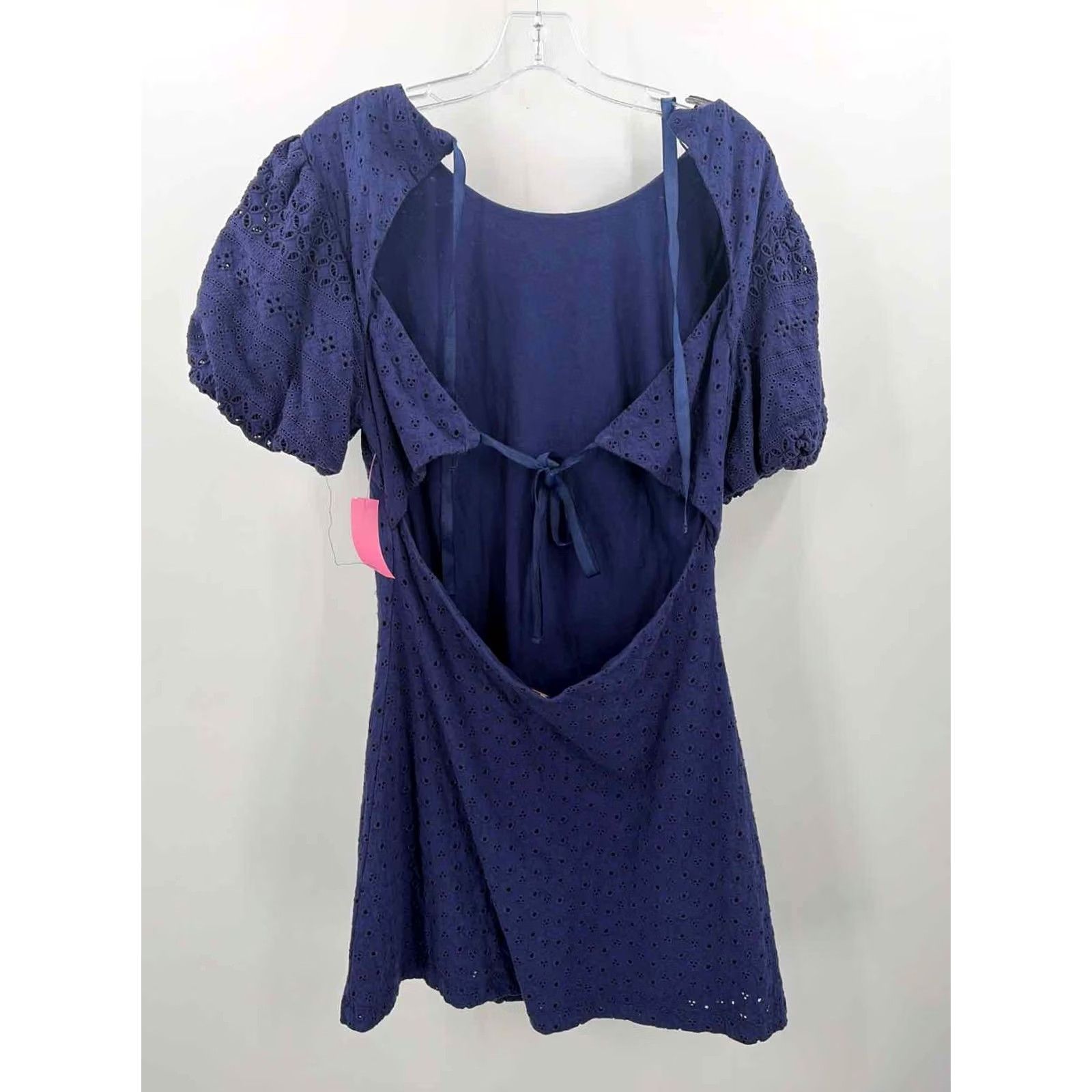 Free People Pre-Owned Free People Purple Size Medium Short Sleeve Dress Size 32" / US 10 / IT 46 - 2 Thumbnail