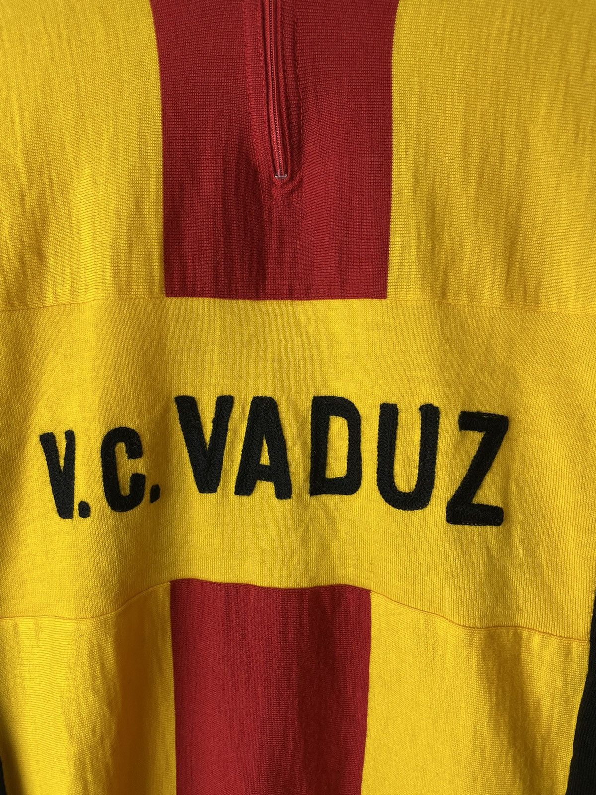 Vintage Vintage 70s Santini V.c. Vaduz Liechtenstein Cycling Jersey Size US L / EU 52-54 / 3 - 4 Thumbnail
