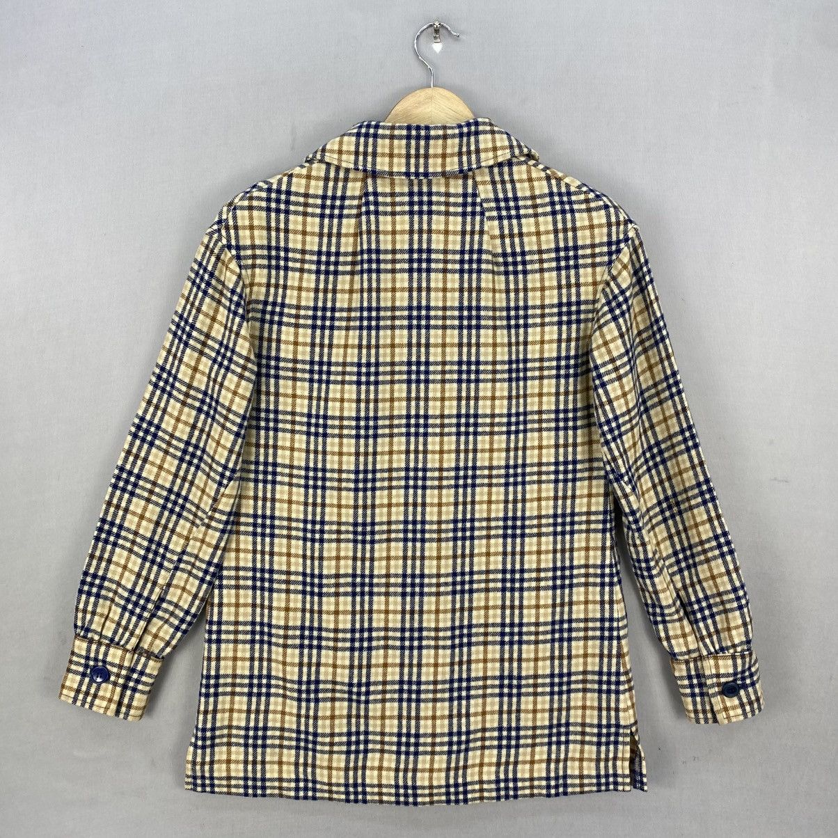 Designer Vintage Young Pendleton Plaid-Check Jacket Size XS / US 0-2 / IT 36-38 - 4 Thumbnail