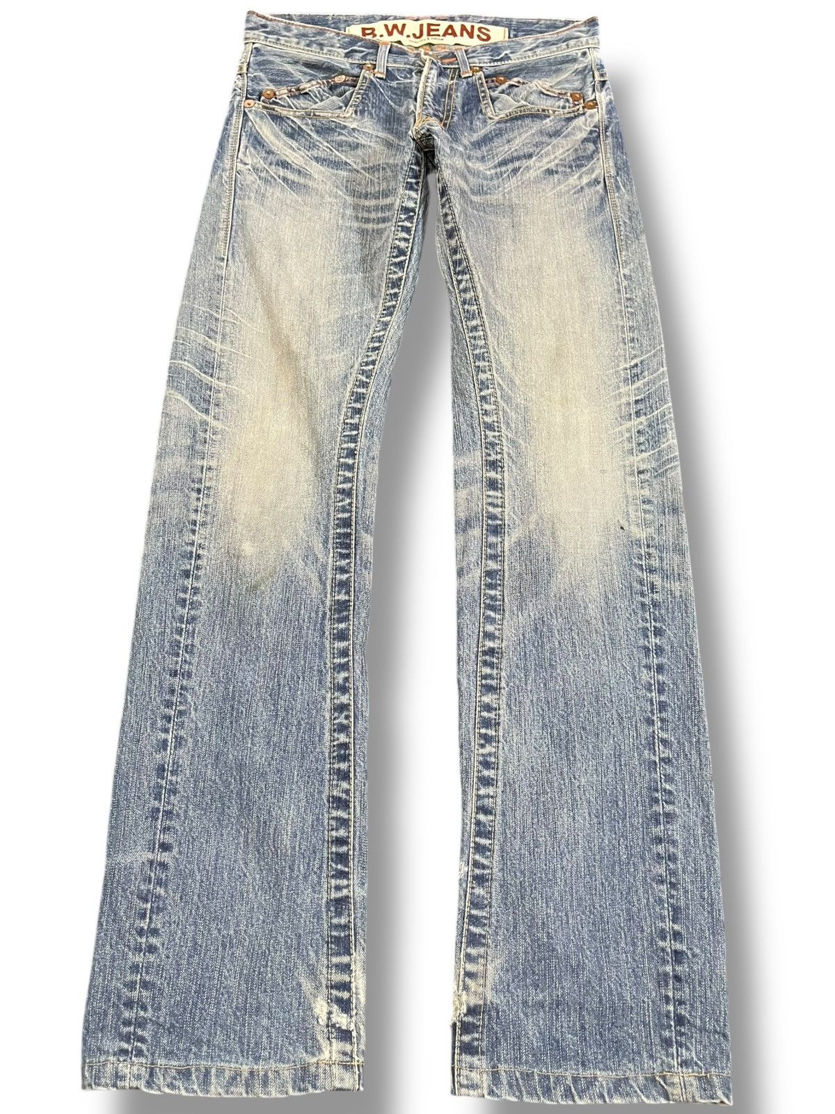 Japan Blue × Le Grande Bleu (L.G.B.) Vintage Blue Way Faded Denim Size US 30 / EU 46 - 1 Thumbnail