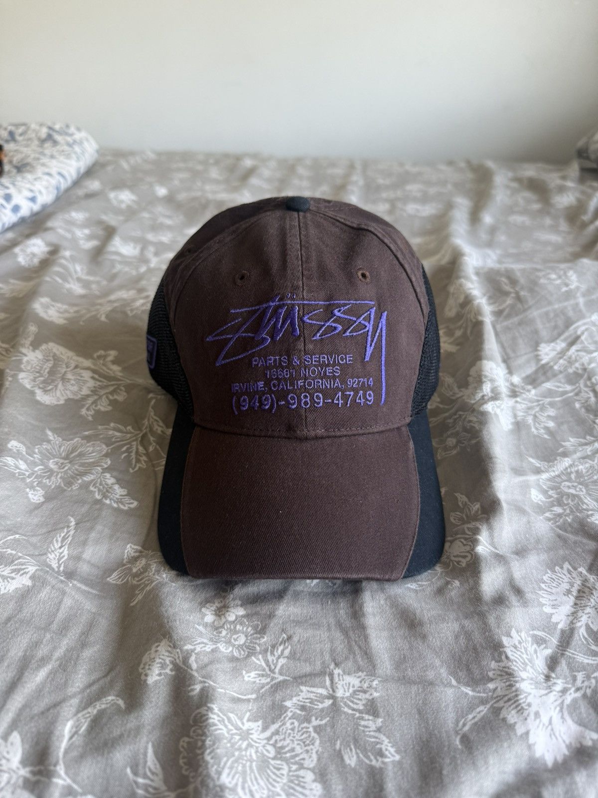 Stussy parts & service mesh cap