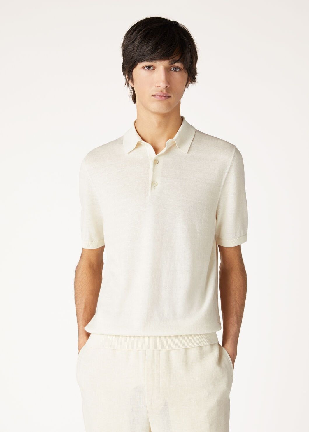 Loro Piana o1w1db10725 FAO2840 Cruise Polo Shirt in White Size US S / EU 44-46 / 1 - 4 Thumbnail