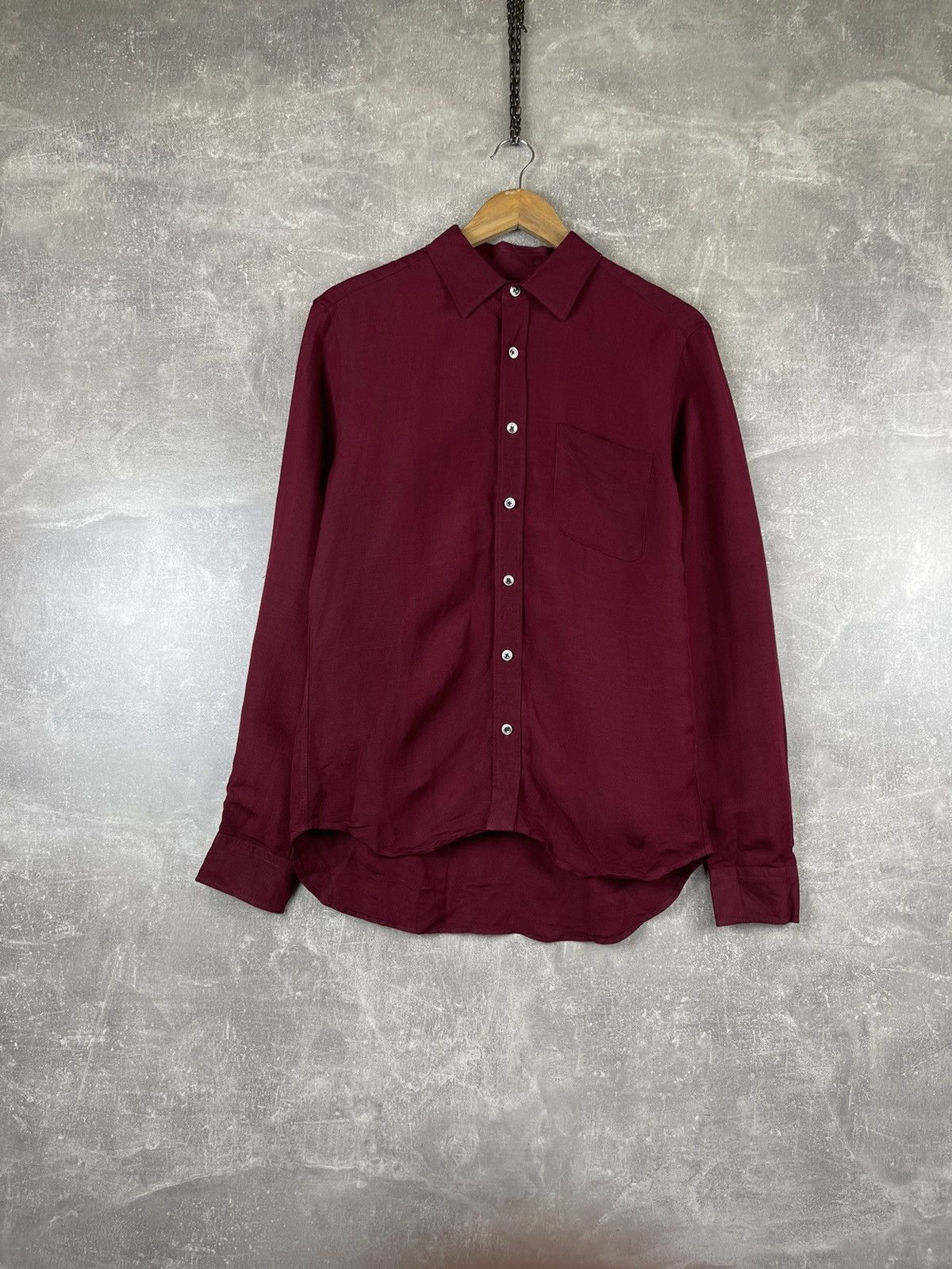 HARE × Vintage HARE French Linen Shirt Japan Relaxed Fit Minimalist Size US M / EU 48-50 / 2 - 1 Thumbnail