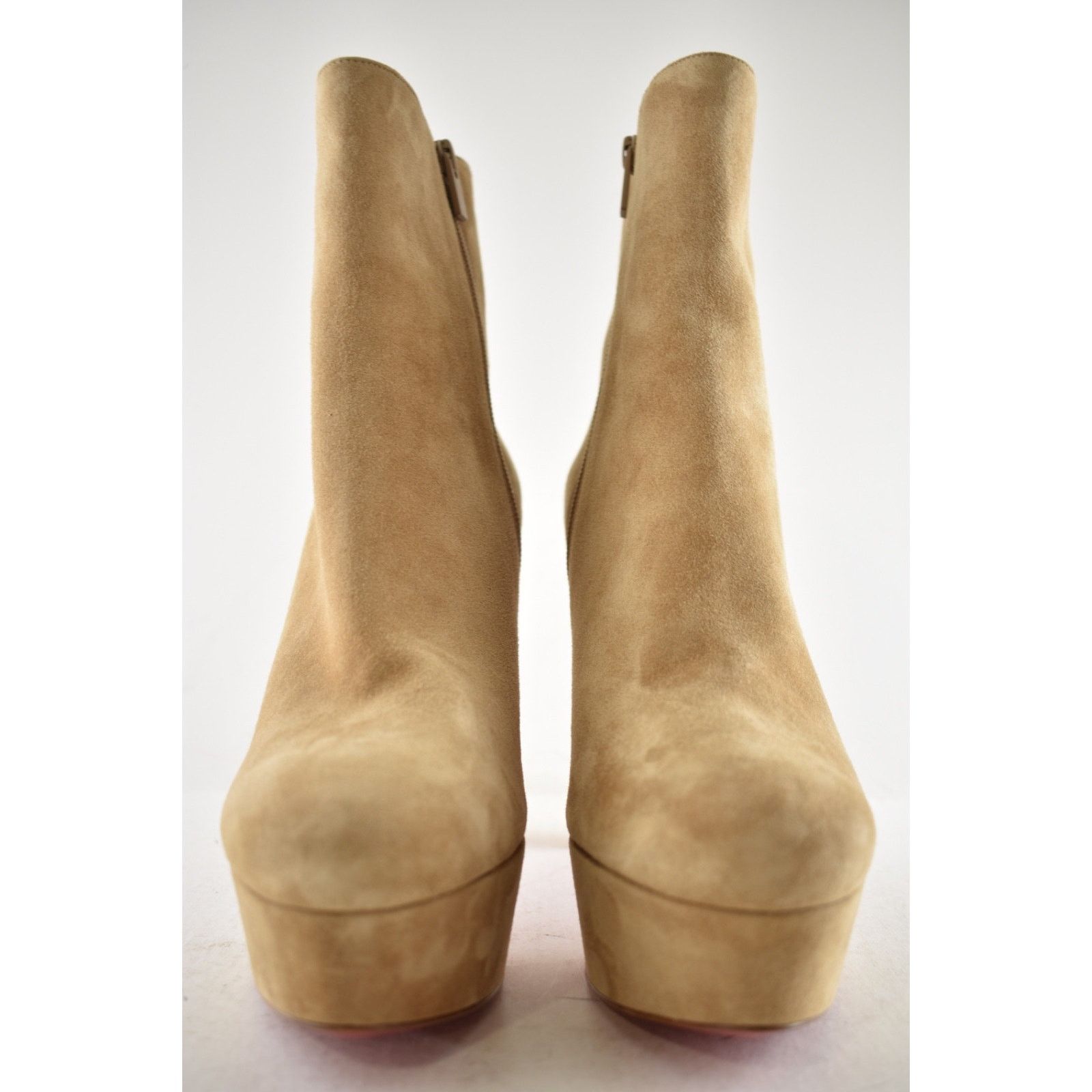 Christian Louboutin Christian Louboutin Loo Booty 130 Lionne Beige Suede 38 Size US 8 / IT 38 - 7 Thumbnail