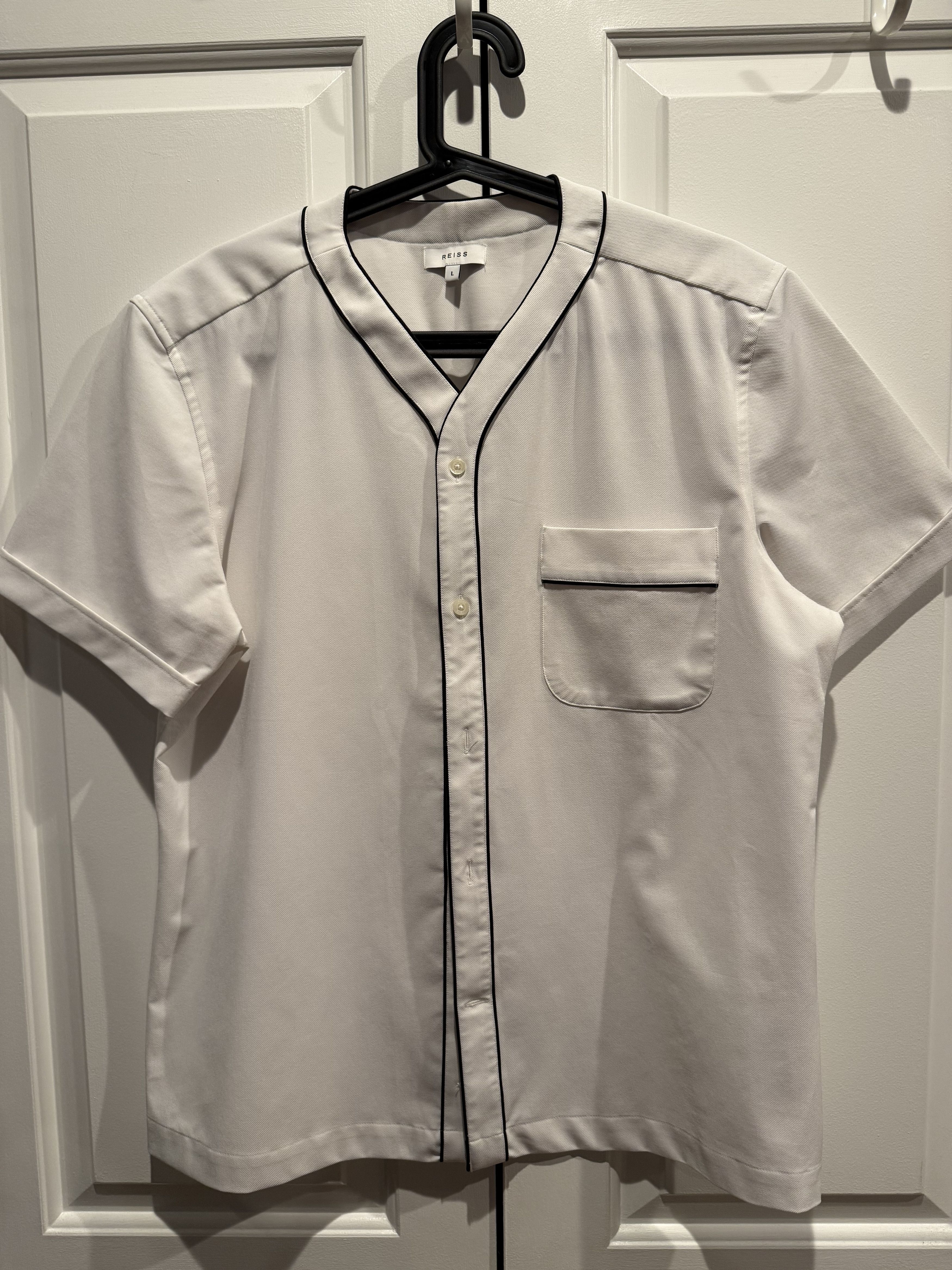Reiss REISS Contrast Baseball Shirt Size US L / EU 52-54 / 3 - 1 Thumbnail