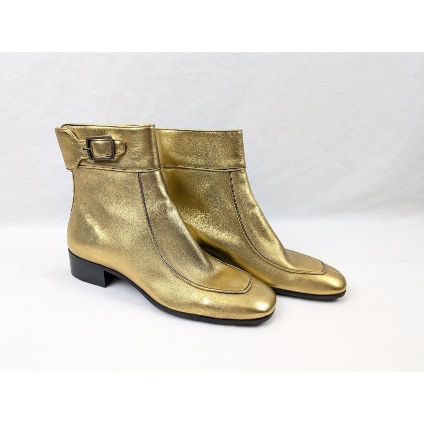 Saint Laurent Paris o1rshd1 Miles Boots in Gold Size US 9 / EU 42 - 12 Thumbnail