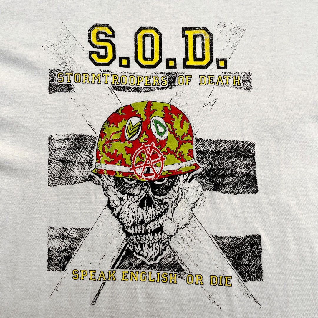 S.O.D. SOD 1985 80s Vintage Stormtroopers Death Band T-Shirt Tops