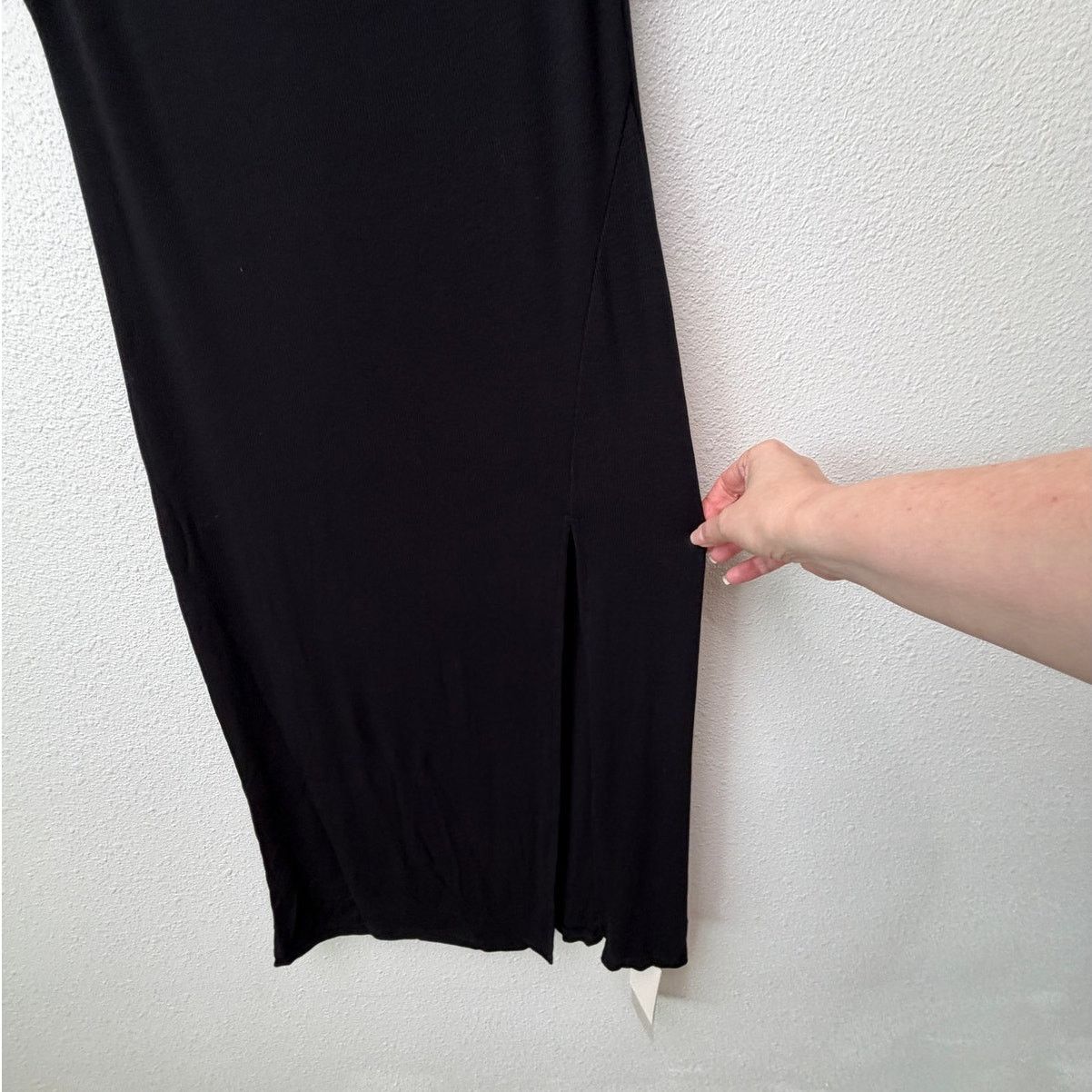 Other NWT Commense Black Ribbed Side Slit Midi Dress XL Size XL / US 12-14 / IT 48-50 - 9 Thumbnail