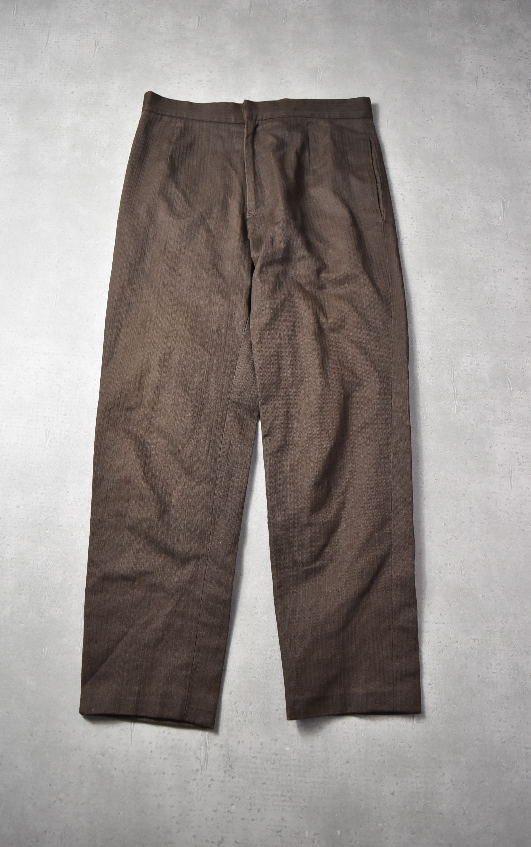 image of Nepenthes New York Plain Slacks Pants/28607 - 827 50 in Brown, Men's (Size 29)