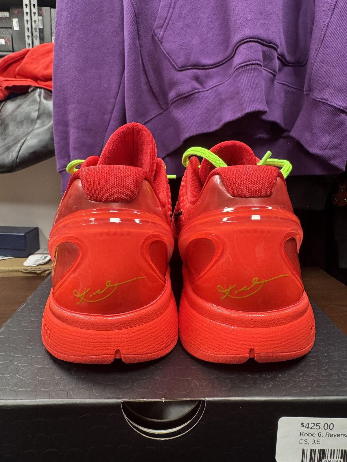 Nike Kobe VI Protro Reverse Grinch Size US 9.5 / EU 42-43 - 4 Thumbnail