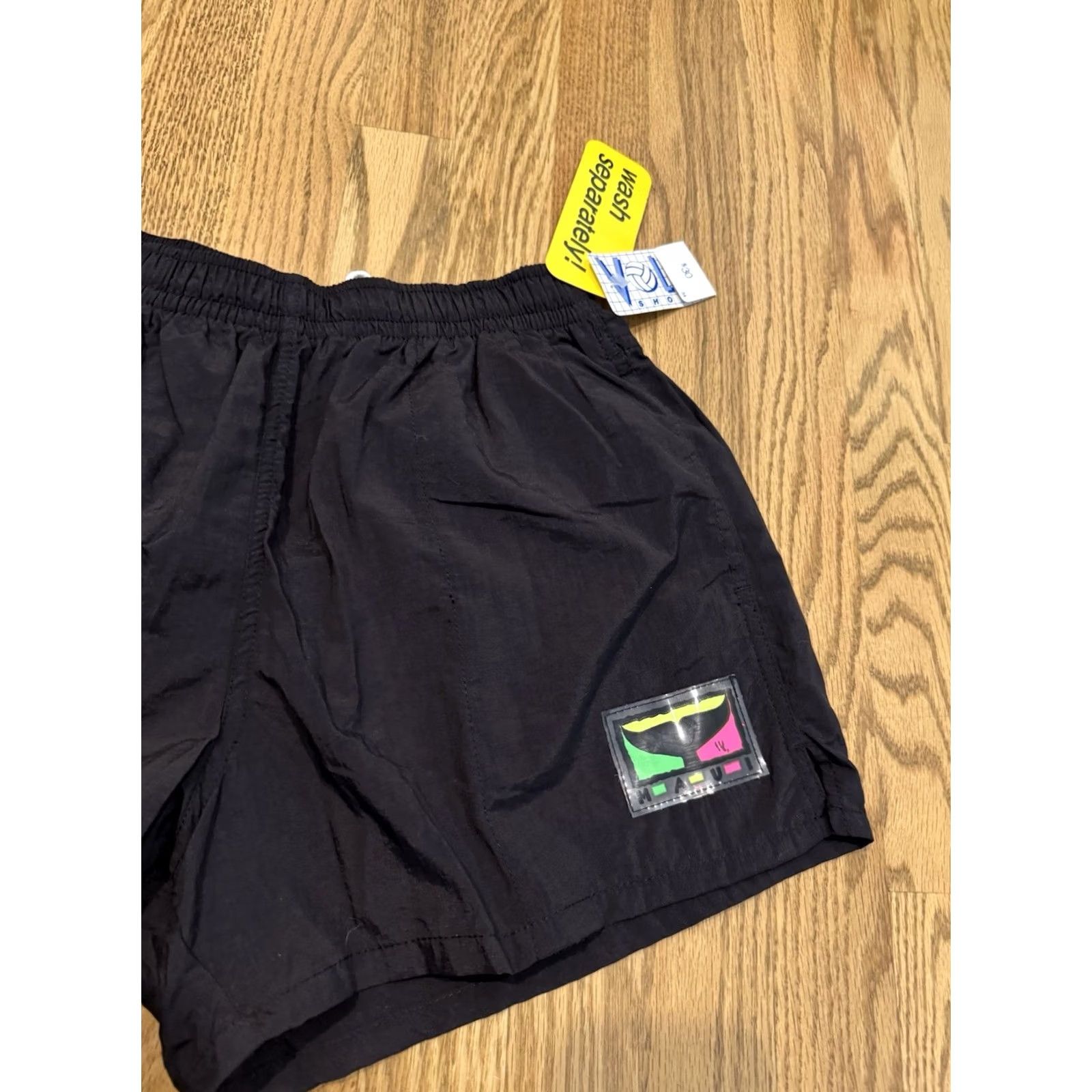 Vintage VINTAGE Crazy Shirts Swim Trunks Maui Medium NOS Bathing Suit Black 70s 80s 90s Aloha Hawaii Beach Retro Men M Shorts Trunks Mens Size US M / EU 48-50 / 2 - 2 Thumbnail