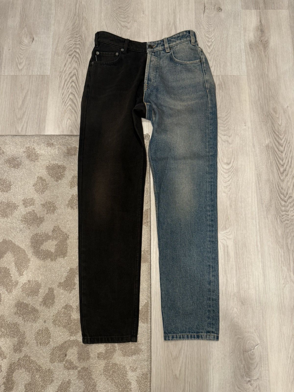 Balenciaga f/w 2019 split 50/50 denim!! Size US 28 / EU 44 - 1 Thumbnail
