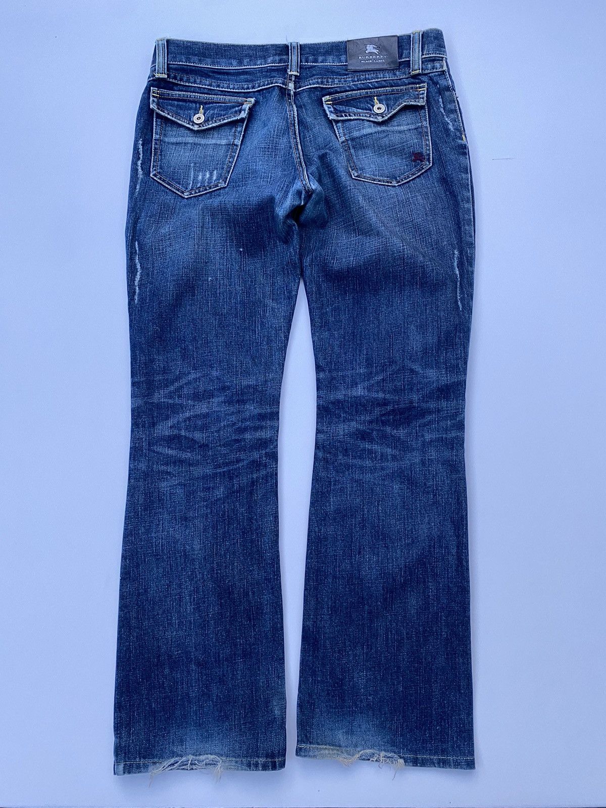 Burberry Burberry Black Label Denim Flared Distressed Size US 35 - 2 Thumbnail