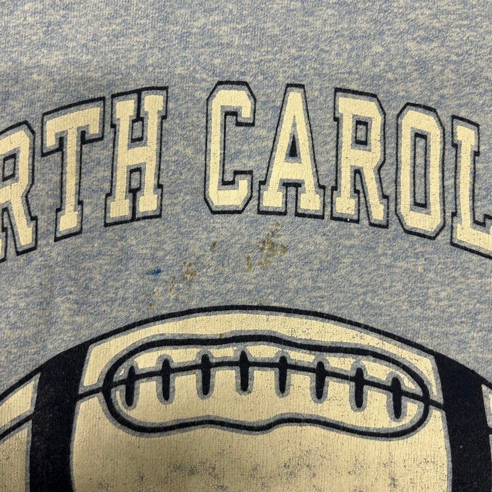 Champion VTG 90s Champion Tar Heels grey and white cotton t-shirt Size US XXL / EU 58 / 5 - 3 Thumbnail