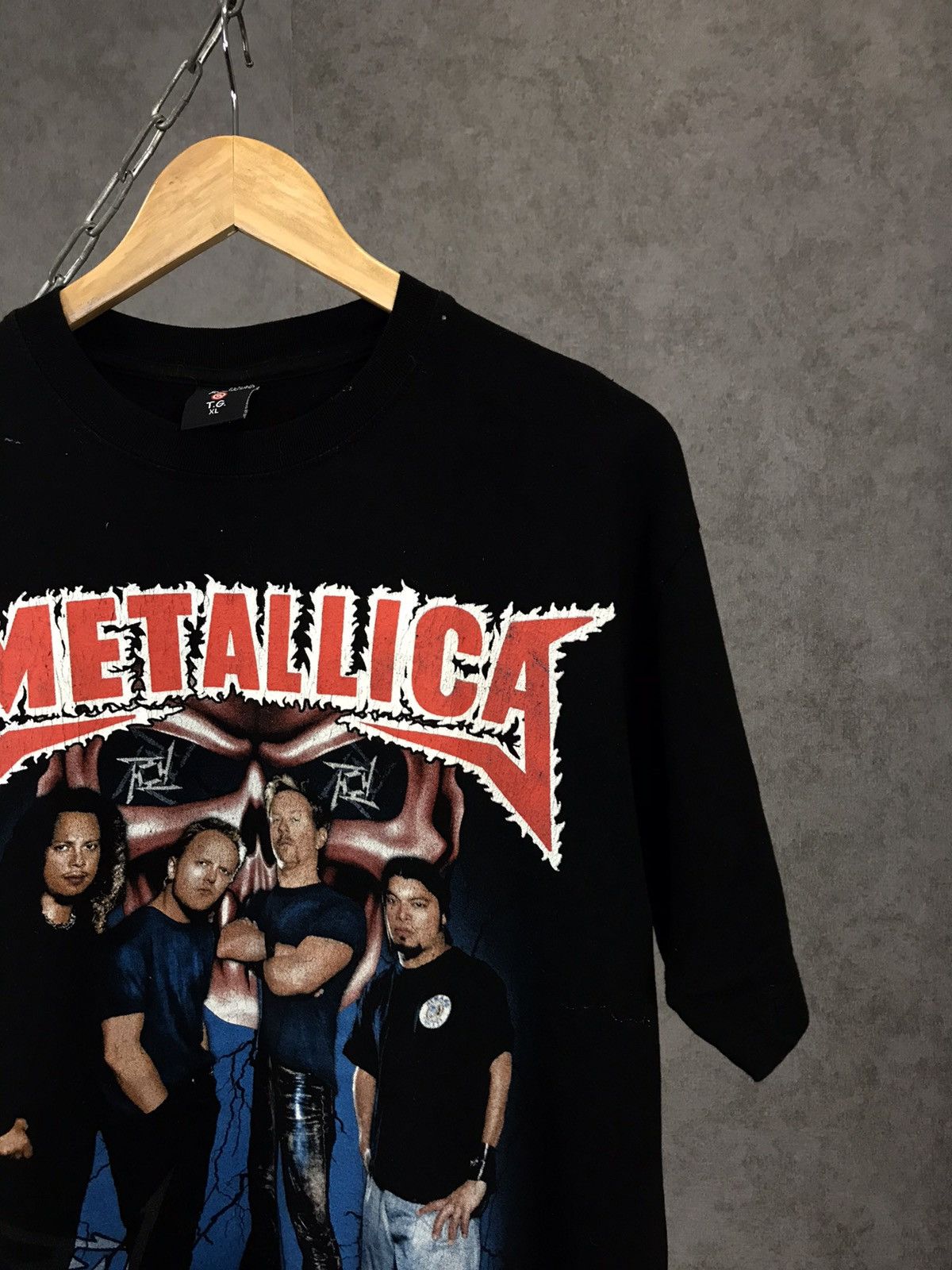 Band Tees Metallica vintage rock band skull overprinted tee Size US L / EU 52-54 / 3 - 3 Thumbnail