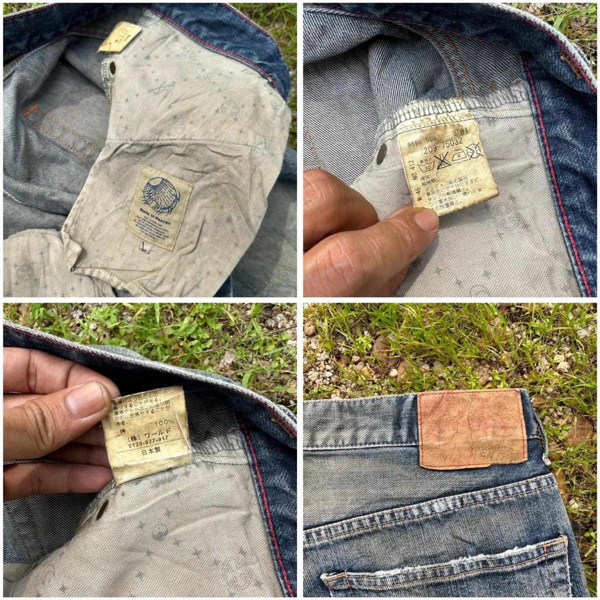 If Six Was Nine SOUL OF FREEDOM ‘’MADE IN HEAVEN’’ JEANS RIPPED DENIM PANTS Size US 31 - 16 Thumbnail
