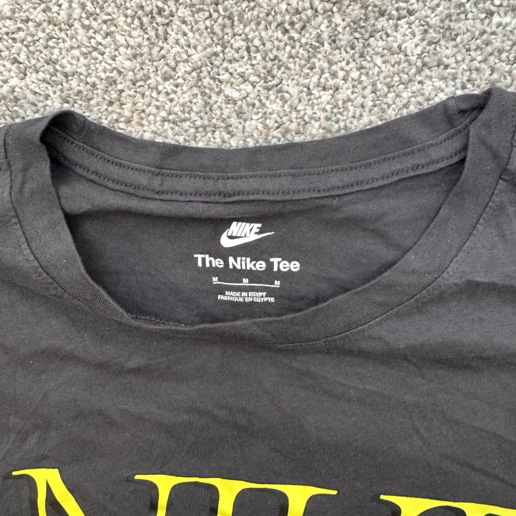 Nike VINTAGE not applicable, so: Nike Shirt Men Medium Black Yellow Sportmode Tuned Air Graphic Tee Streetwear Size US M / EU 48-50 / 2 - 6 Thumbnail
