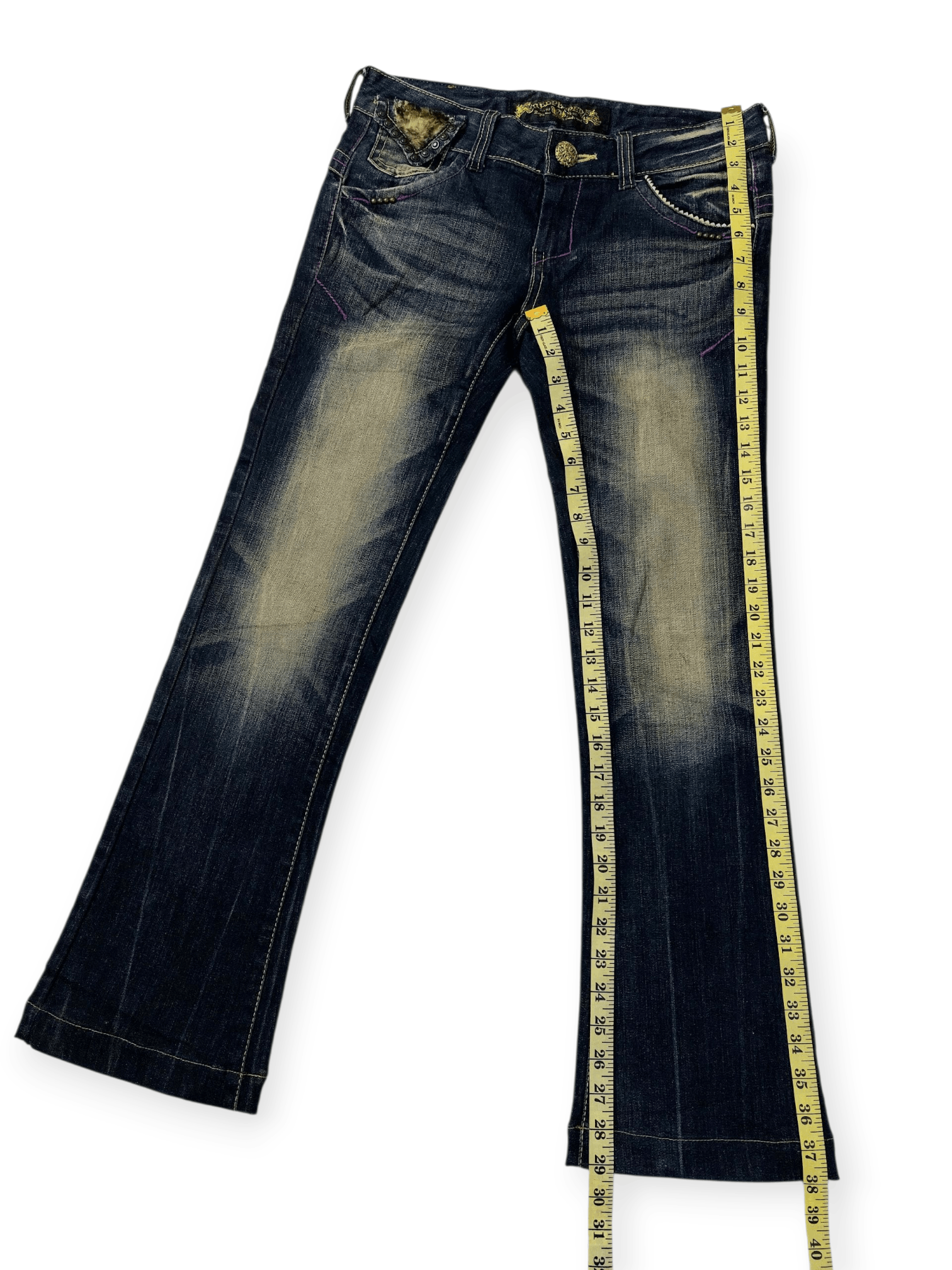 Edition Japan 🔥Red Pepper Jeans Flare Studded Fax Fur JAPAN Market Size 30" / US 8 / IT 44 - 15 Thumbnail
