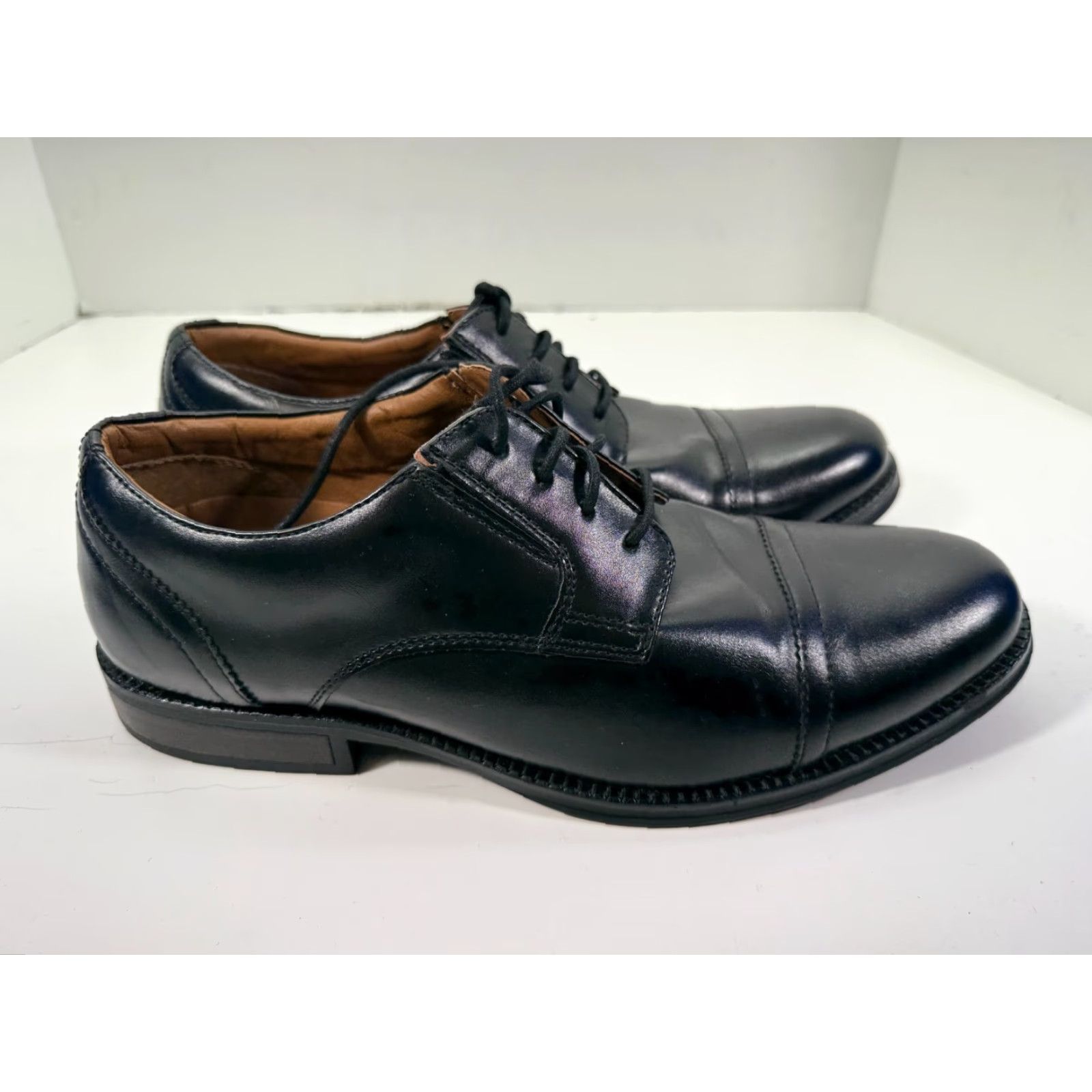 Dockers Dockers Garfield Cap Toe Oxford Dress Shoes Mens 11M Black Lace-Up Brogue Size ONE SIZE - 5 Thumbnail