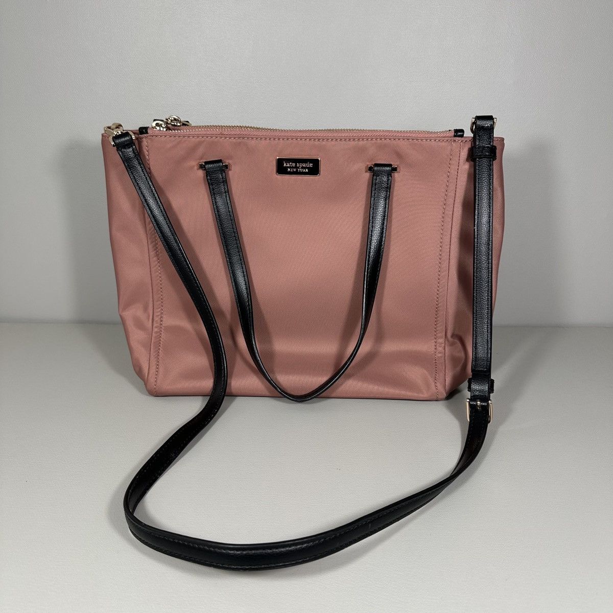 Kate Spade Kate Spade Dawn Sparrow Dusty Mauve Nylon Satchel Bag Size ONE SIZE - 1 Thumbnail