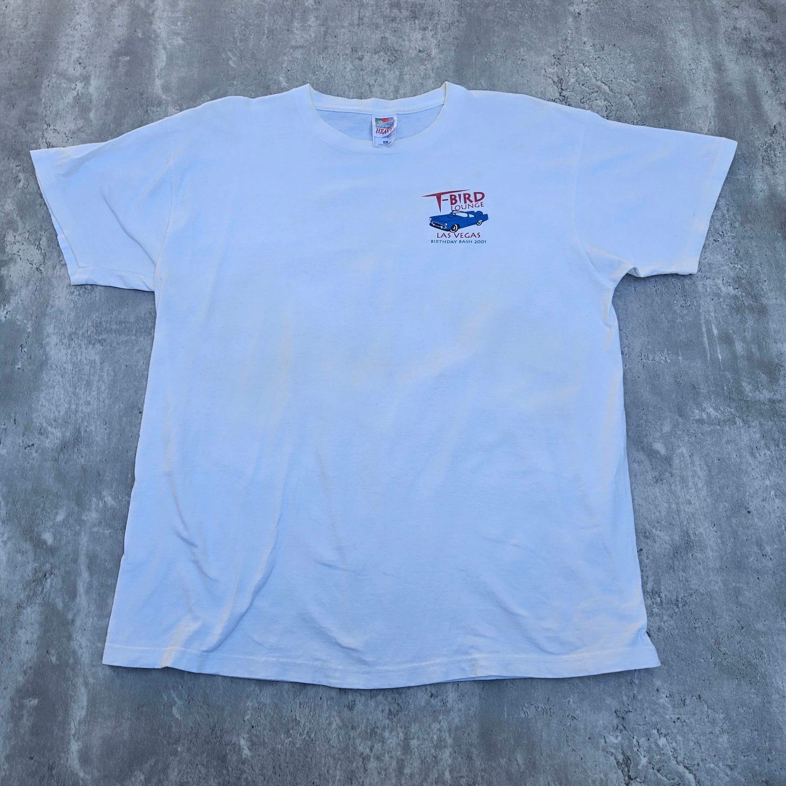 Hanes Vintage Y2K T-Bird Lounge T-Shirt Men's XL White Size US XL / EU 56 / 4 - 1 Thumbnail