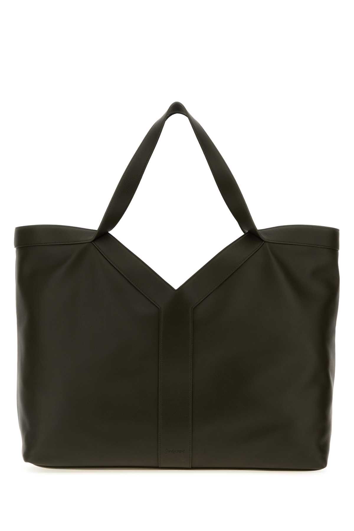 Saint Laurent Paris Mud Leather Oversize Shopping Bag Size ONE SIZE - 1 Thumbnail