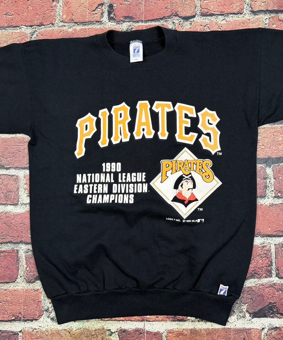 Logo 7 Vintage Pittsburgh Pirates Crewneck Sweatshirt Logo 7 1990 Size US L / EU 52-54 / 3 - 2 Thumbnail