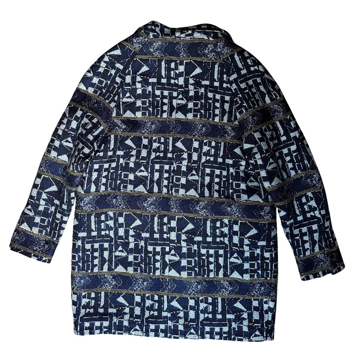 Other Sessùn Geometric Jacquard Oversized Blazer Jacket Navy XS Size XS / US 0-2 / IT 36-38 - 5 Thumbnail
