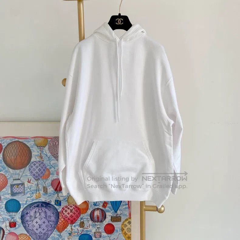 Balenciaga Balenciaga White Hooded Sweatshirt Size US XS / EU 42 / 0 - 1 Thumbnail