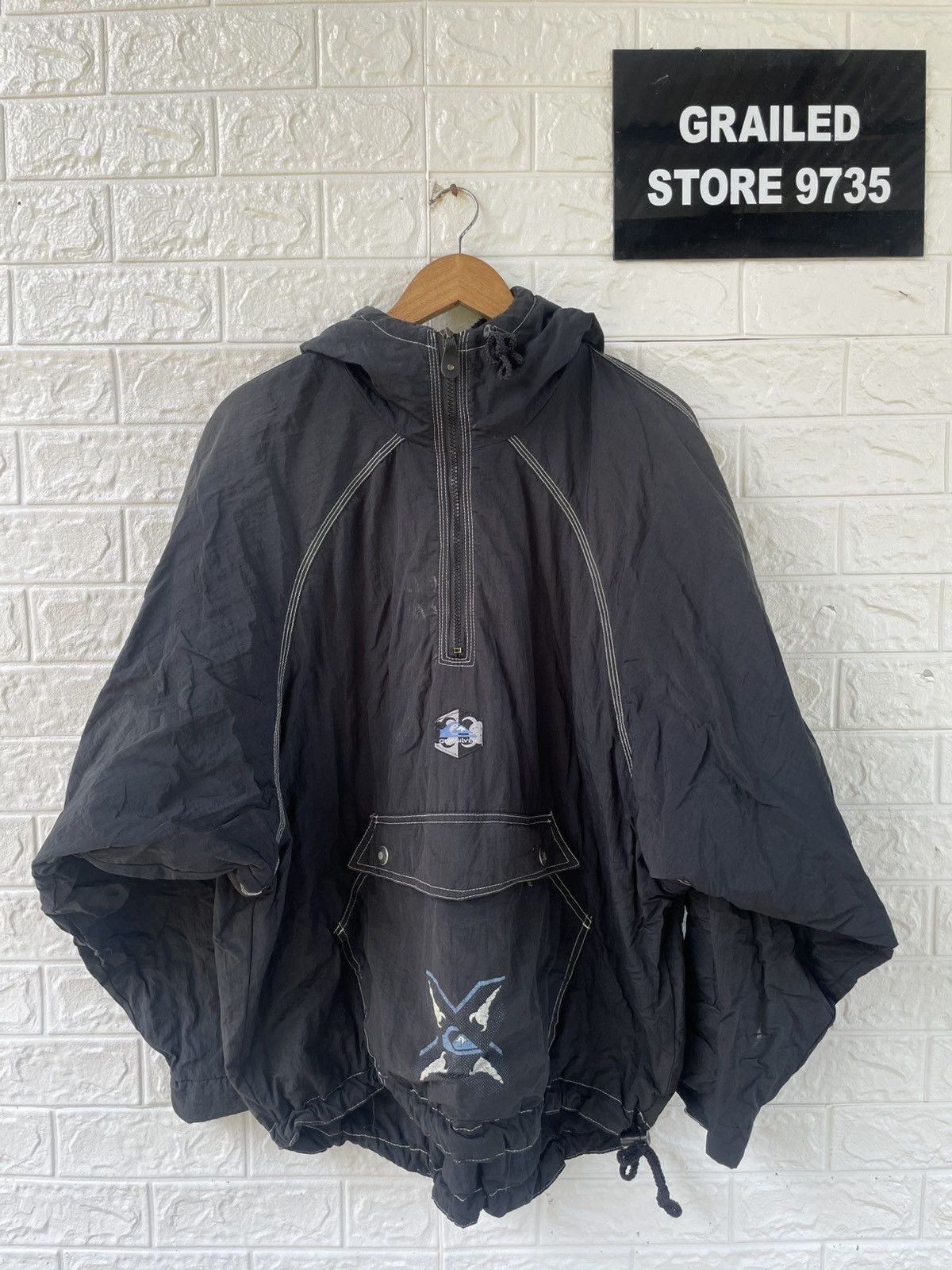Japanese Brand × Quiksilver × Vintage Vintage QuikSilver Winbreaker Parka Anorak Jacket Size US M / EU 48-50 / 2 - 1 Thumbnail