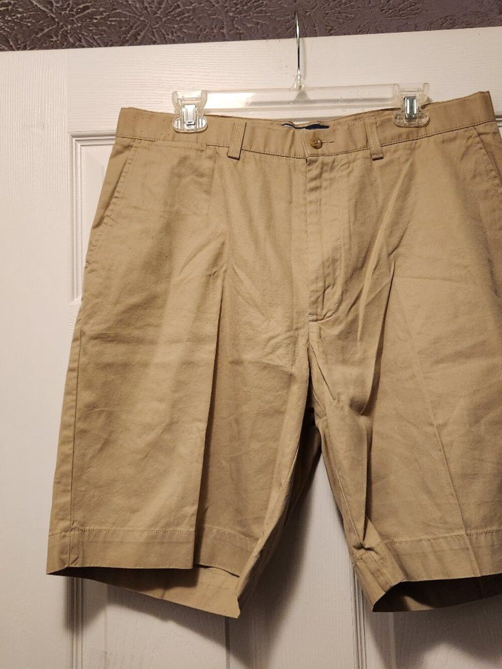 Polo Ralph Lauren polo Ralph Lauren mens khaki 100%cotton flat front shorts 36 Size US 36 / EU 52 - 1 Thumbnail