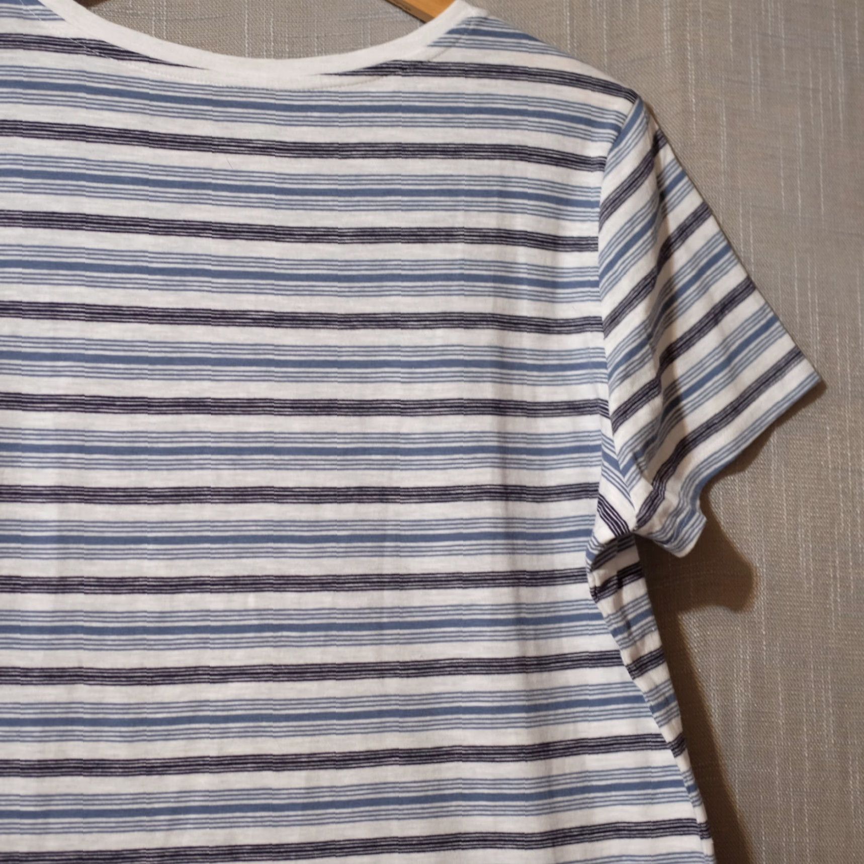 Vintage dip Short Sleeve T-Shirt Womens L Blue/Black/White 100% Cotton Nwot! H56-23 Crew Neck Lightweight Casual Size L / US 10 / IT 46 - 7 Thumbnail