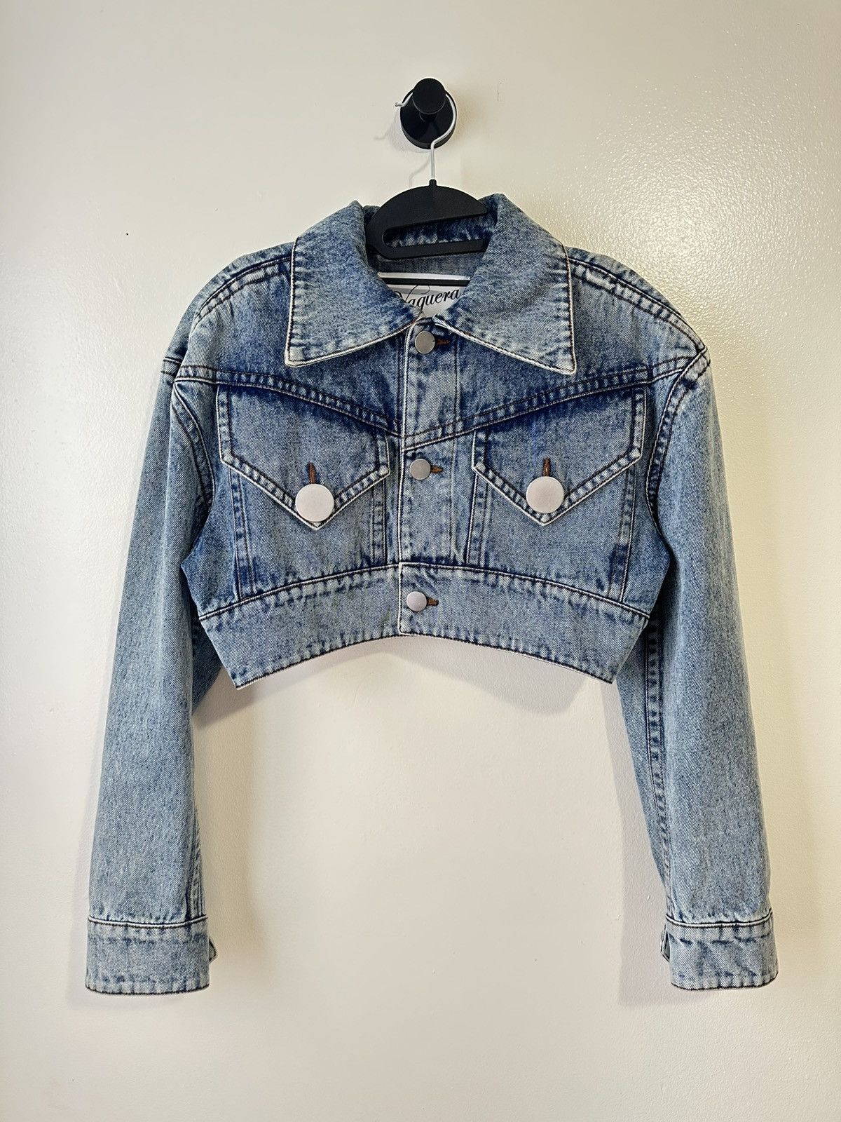 Vaquera Vaquera cropped denim jacket Size M / US 6-8 / IT 42-44 - 3 Thumbnail