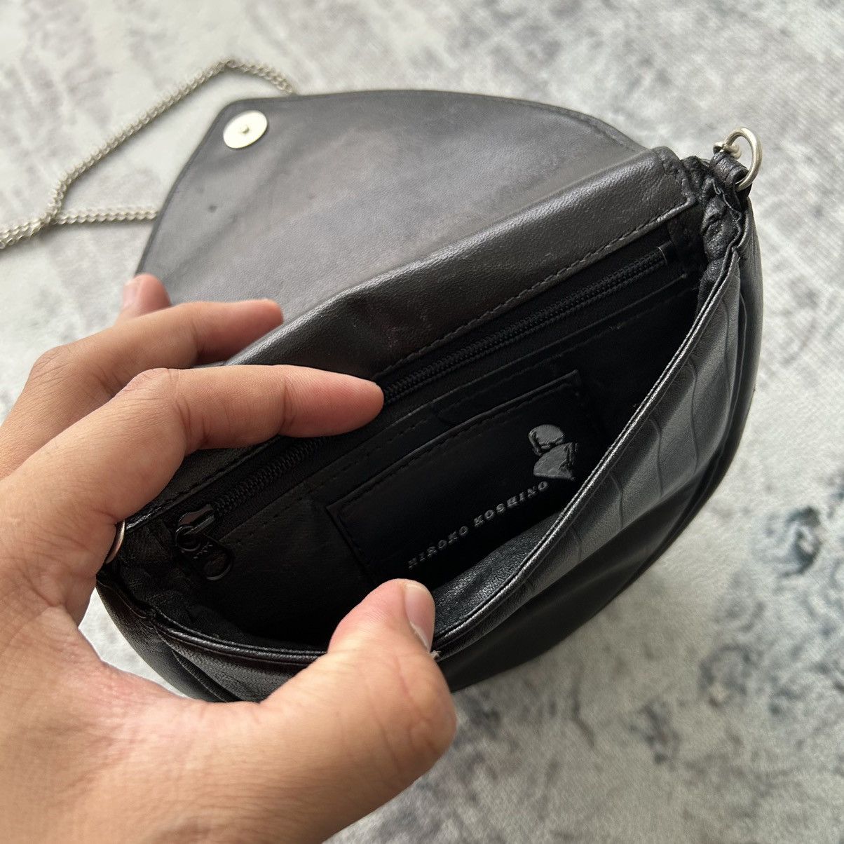 Hiroko Koshino Homme Hiroko Koshino Japanese Chain Sling Bag Prada Style Size ONE SIZE - 9 Thumbnail