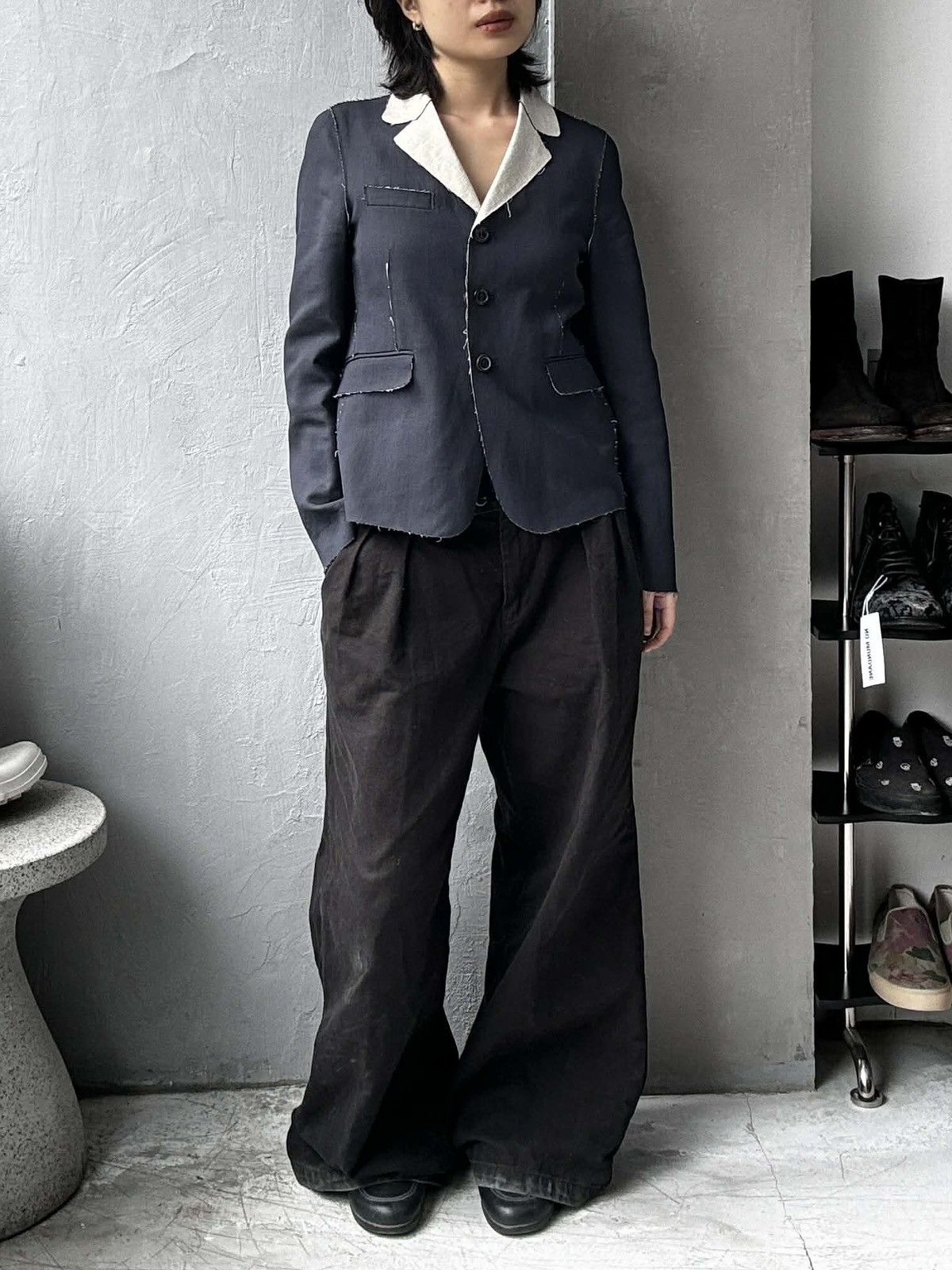 Marni Marni Deconstructed Raw Hem Blazer Size M / US 6-8 / IT 42-44 - 3 Thumbnail
