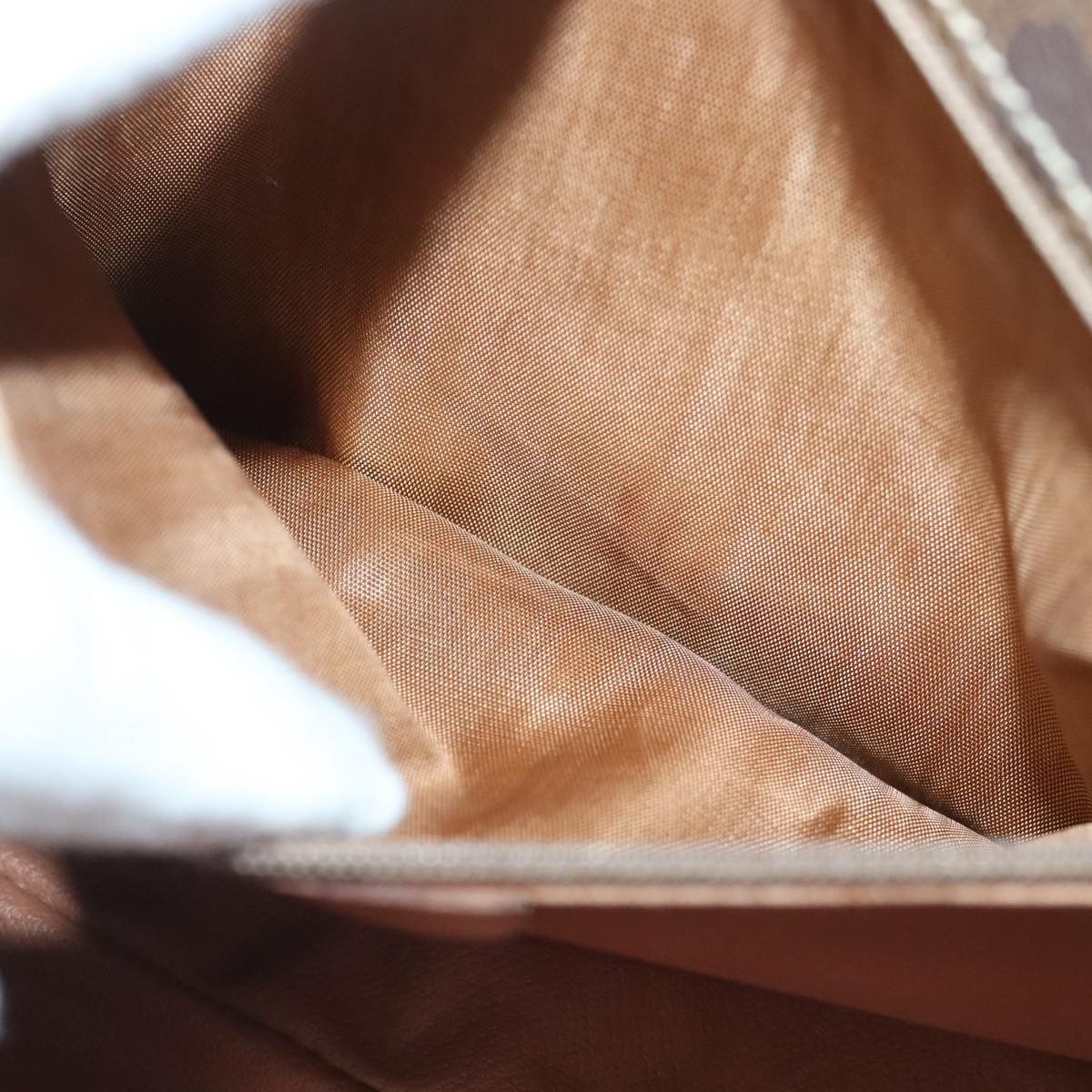 Celine CELINE Macadam Canvas Circle Shoulder Bag Pvc Leather Brown Size ONE SIZE - 11 Thumbnail