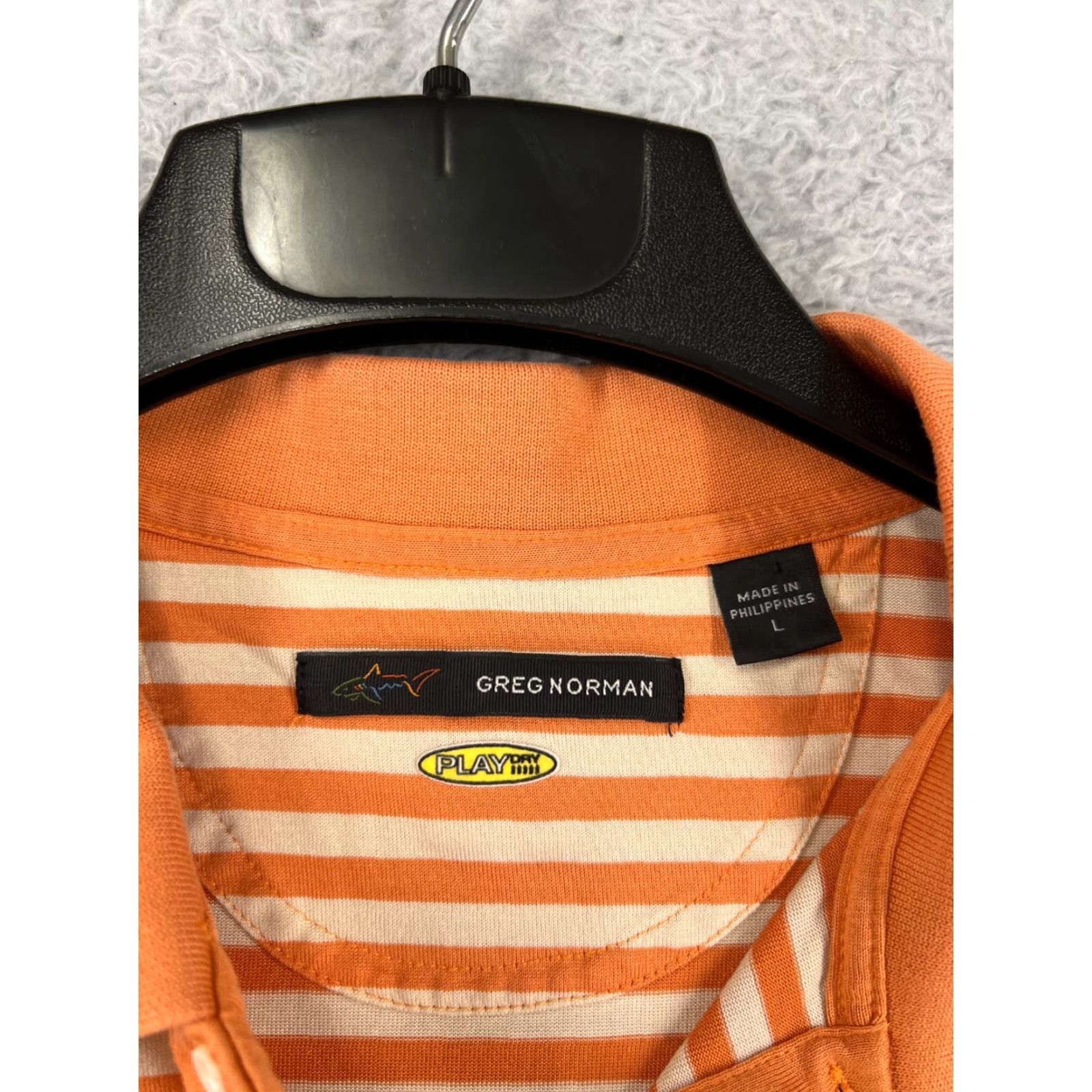 Vintage Greg Norman Polo Shirt Mens Large Orange Cotton Blend Golf Shirt Golfer Size US L / EU 52-54 / 3 - 3 Thumbnail