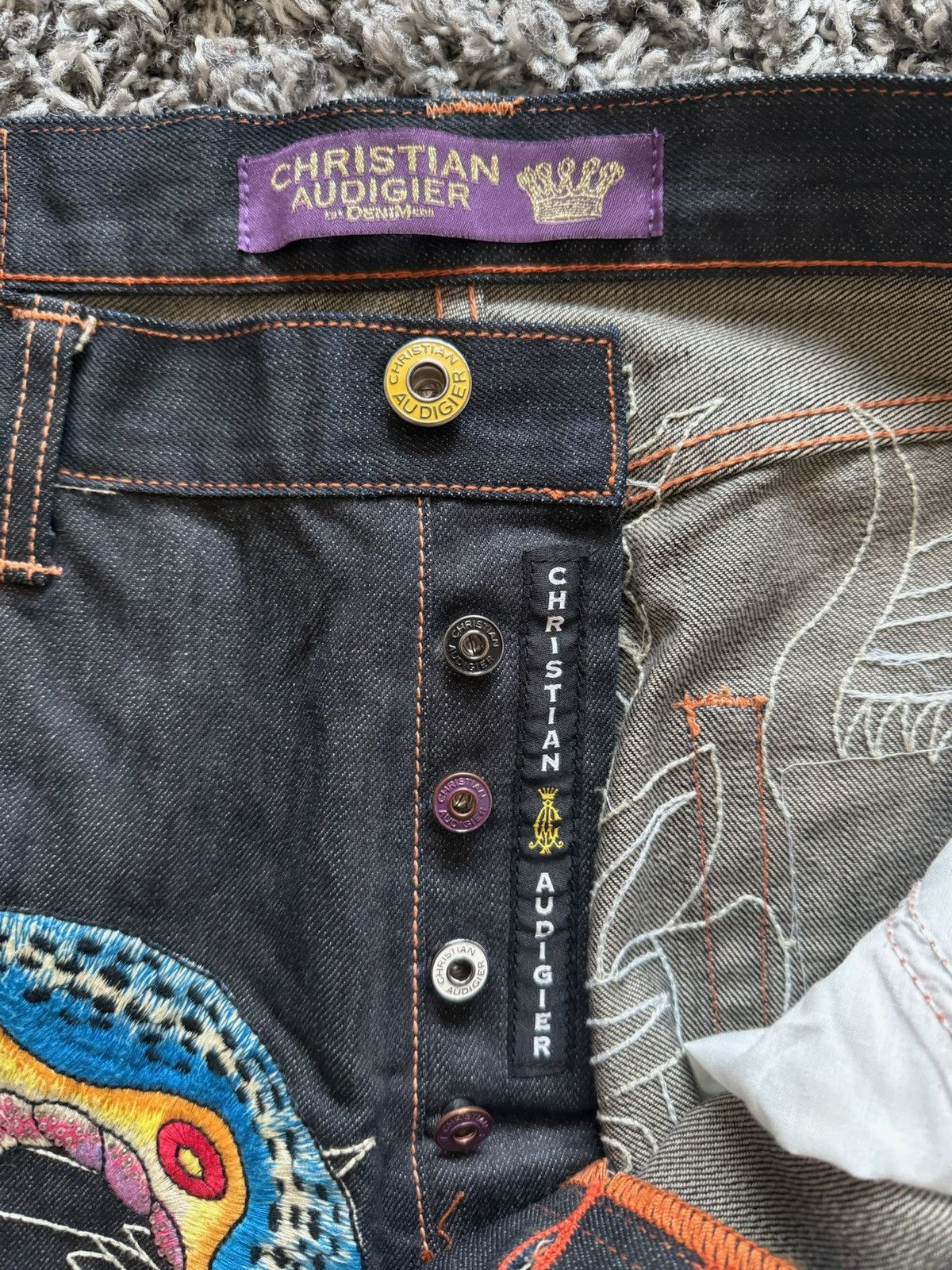 Christian Audigier Christian Audigier Snake Jeans Size US 38 / EU 54 - 11 Thumbnail
