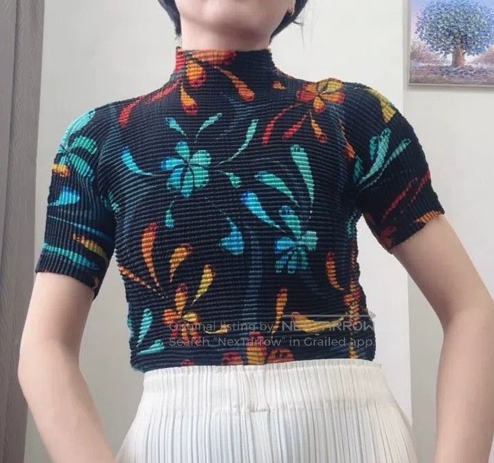 Issey Miyake Issey Miyake Printed Short Sleeve T-shirt Size M / US 6-8 / IT 42-44 - 6 Thumbnail