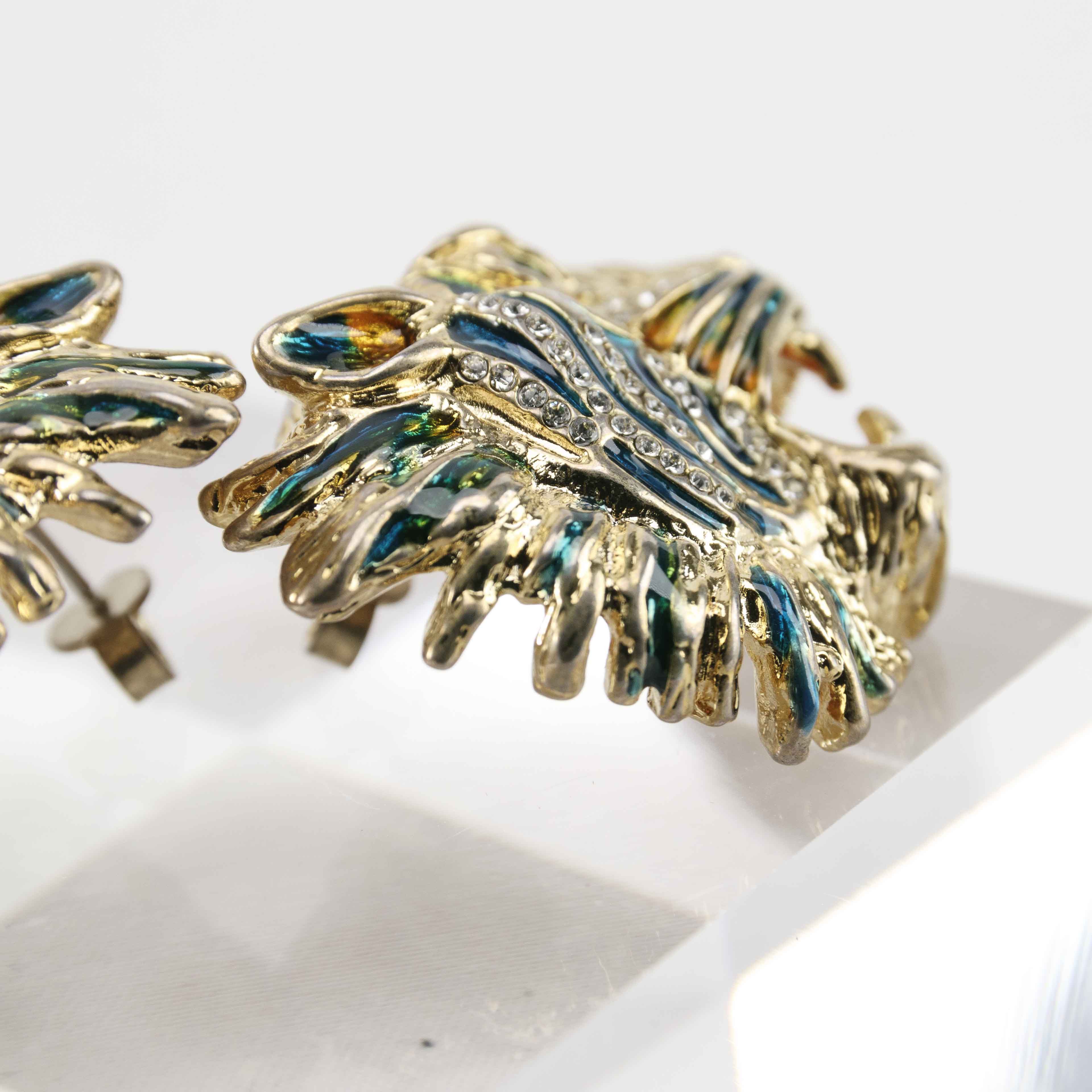 Gucci Gucci Tiger Head Stud Earrings Size ONE SIZE - 10 Thumbnail