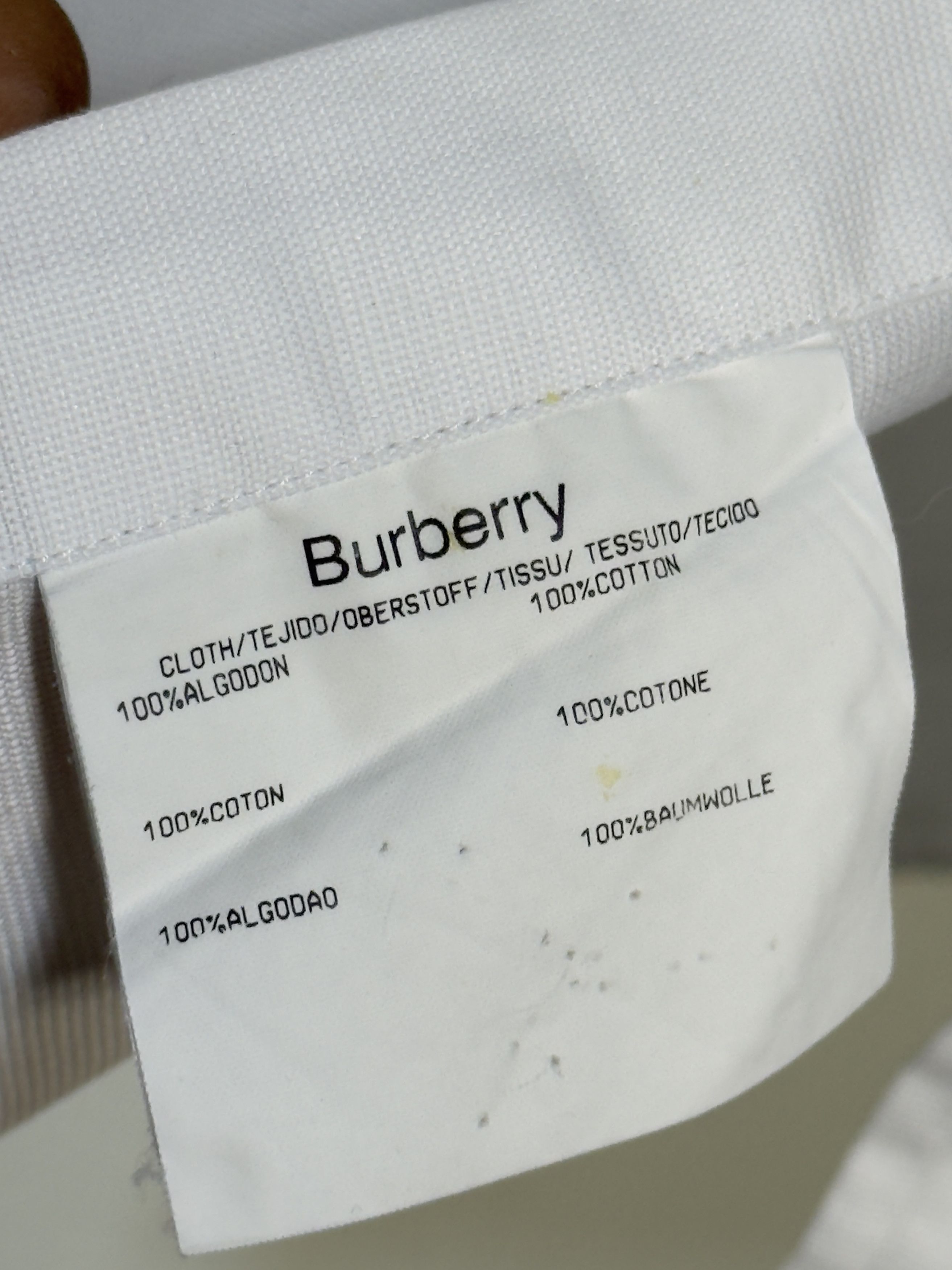 Burberry 🔥 Burberry white shirt cotton size L Size US L / EU 52-54 / 3 - 10 Thumbnail