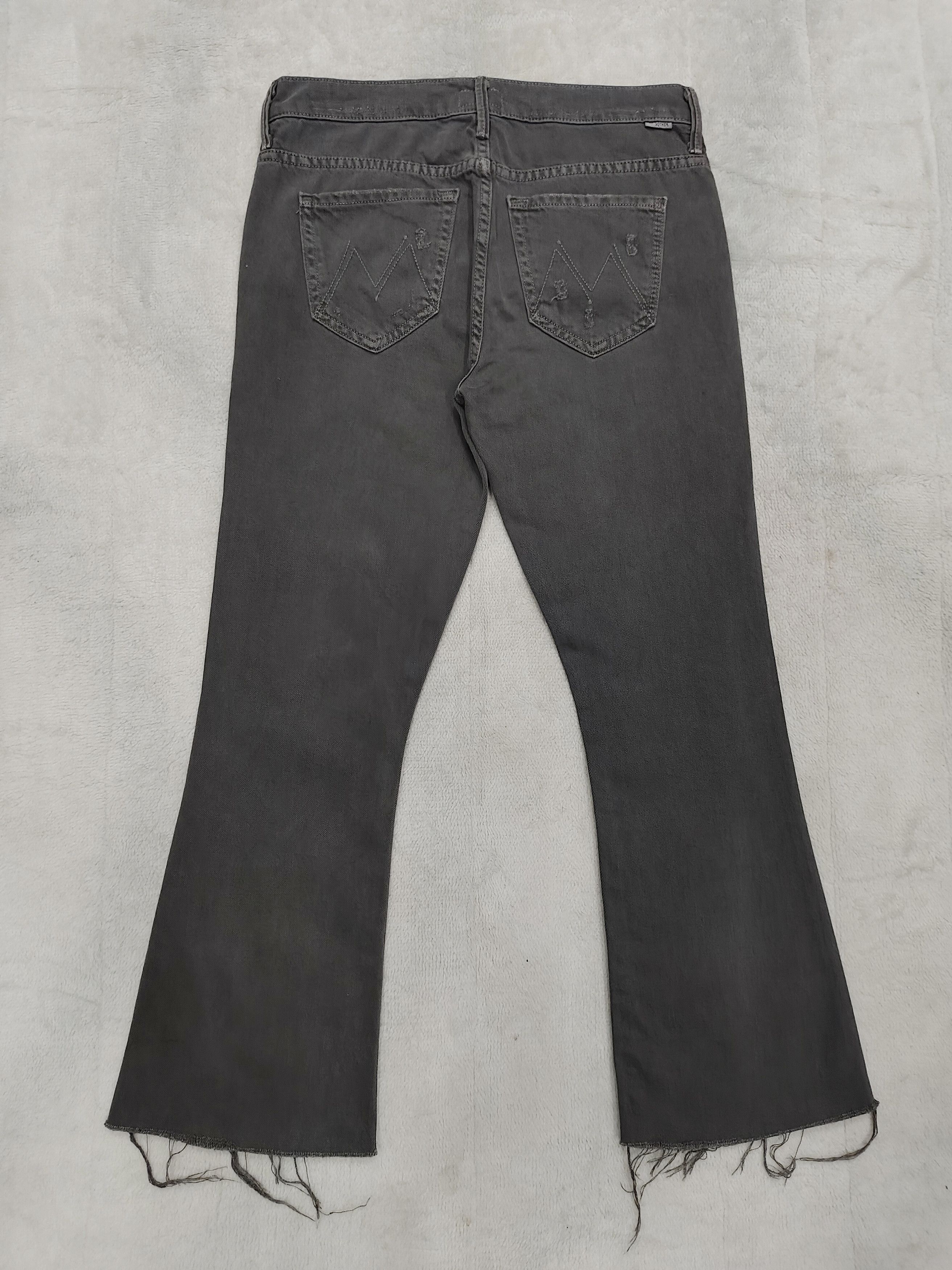 Seditionaries Mother LA 🔥 Distressed Ripped Raw Hem Washer Flare Jeans Size 30" / US 8 / IT 44 - 3 Thumbnail