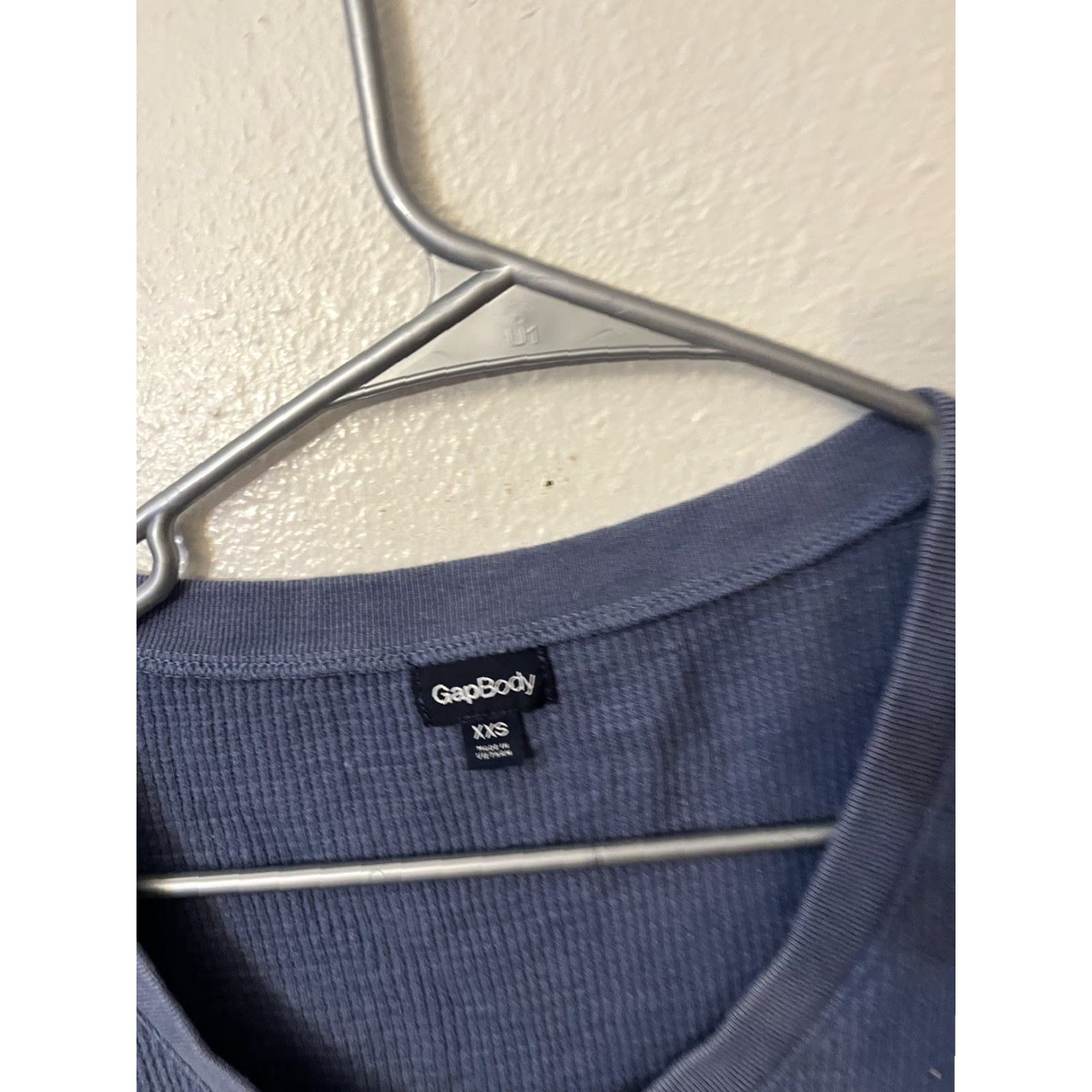 Gap Gap Body Waffle Tank Top Blue XS Women Henley Ribbed Sleeveless Pullover Shirt 2XS Regular Size Size XXS / US 00 / IT 34 - 2 Thumbnail