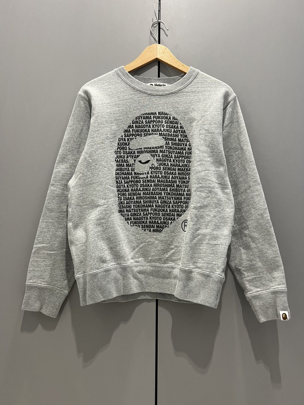 Bape BAPE Sweatshirt Size Medium Gray Size US M / EU 48-50 / 2 - 2 Thumbnail