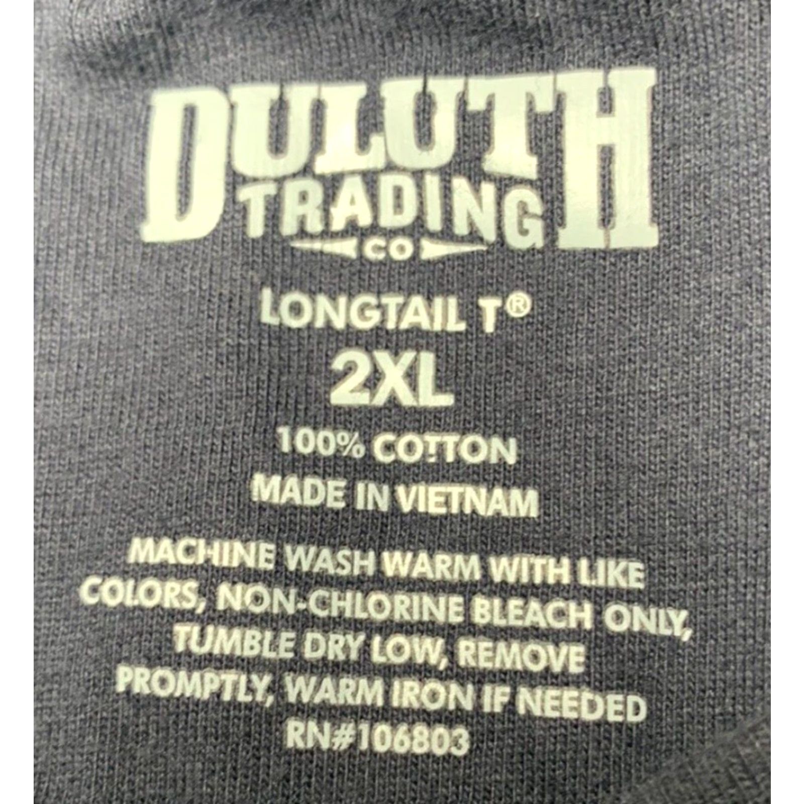 Vintage Duluth Trading Longtail T 2XL Tee Shirt Dark Blue Mens Size 2 Extra Large Blue Cotton Short Sleeve Crew Neck Big & Tall T-Shirt Mens Size US XXL / EU 58 / 5 - 5 Thumbnail