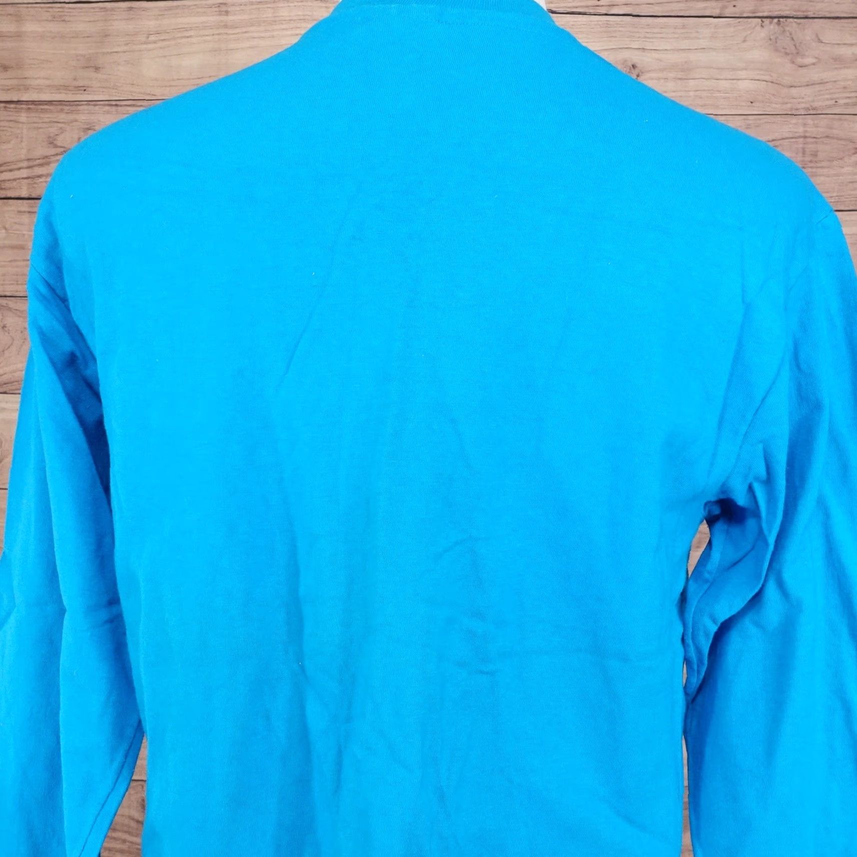Hanes VINTAGE Hanes Beefy-T Shirt Men Large Blue 90s Long Sleeve Cotton Made in USA Size US L / EU 52-54 / 3 - 6 Thumbnail