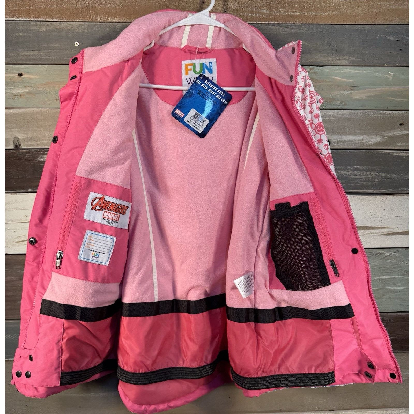 Marvel Comics FUN WEAR Marvel Avengers Girls Pink Winter Jacket Coat Ski S Size XL / US 12-14 / IT 48-50 - 6 Thumbnail